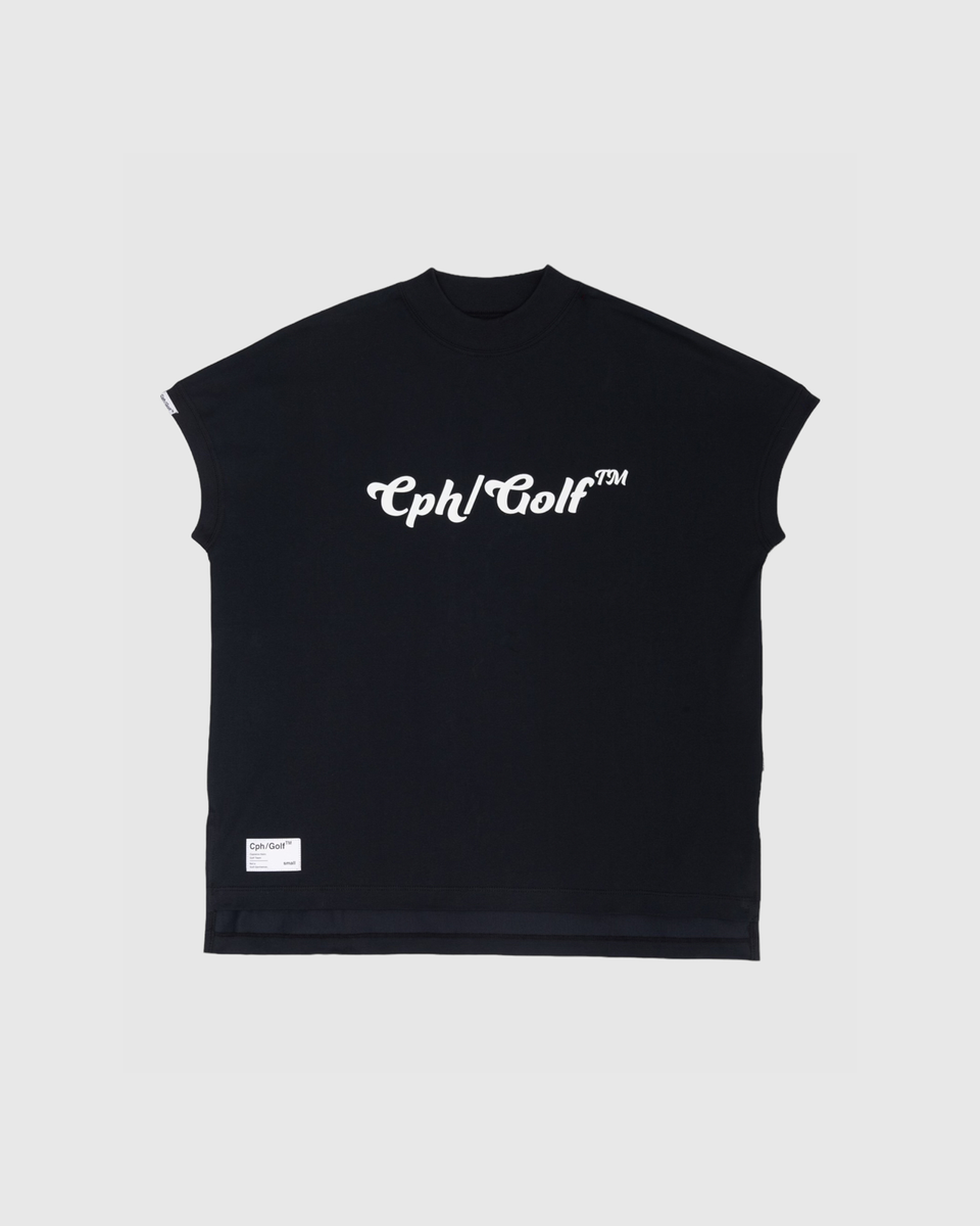 SHELTECH × Cph POCKET MOCK NECK TEE WOMENS]×SHELTECH® #FLY ME MOCK NECK S/S TEE - BLACK - – Cph/Golf™︎