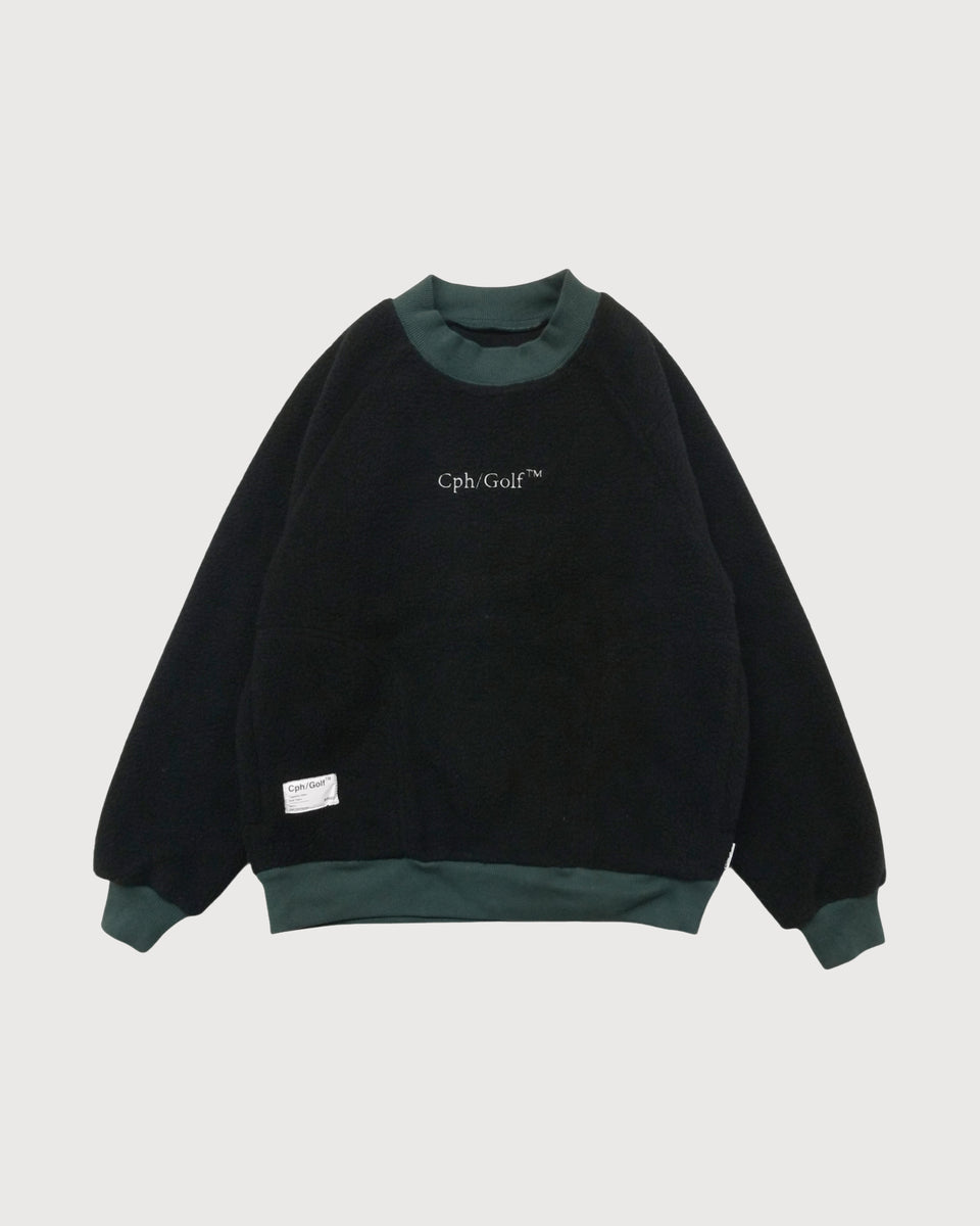 WOMENS】#BI COLOR MOCK NECK PULLOVER - BLACK - – Cph/Golf™︎
