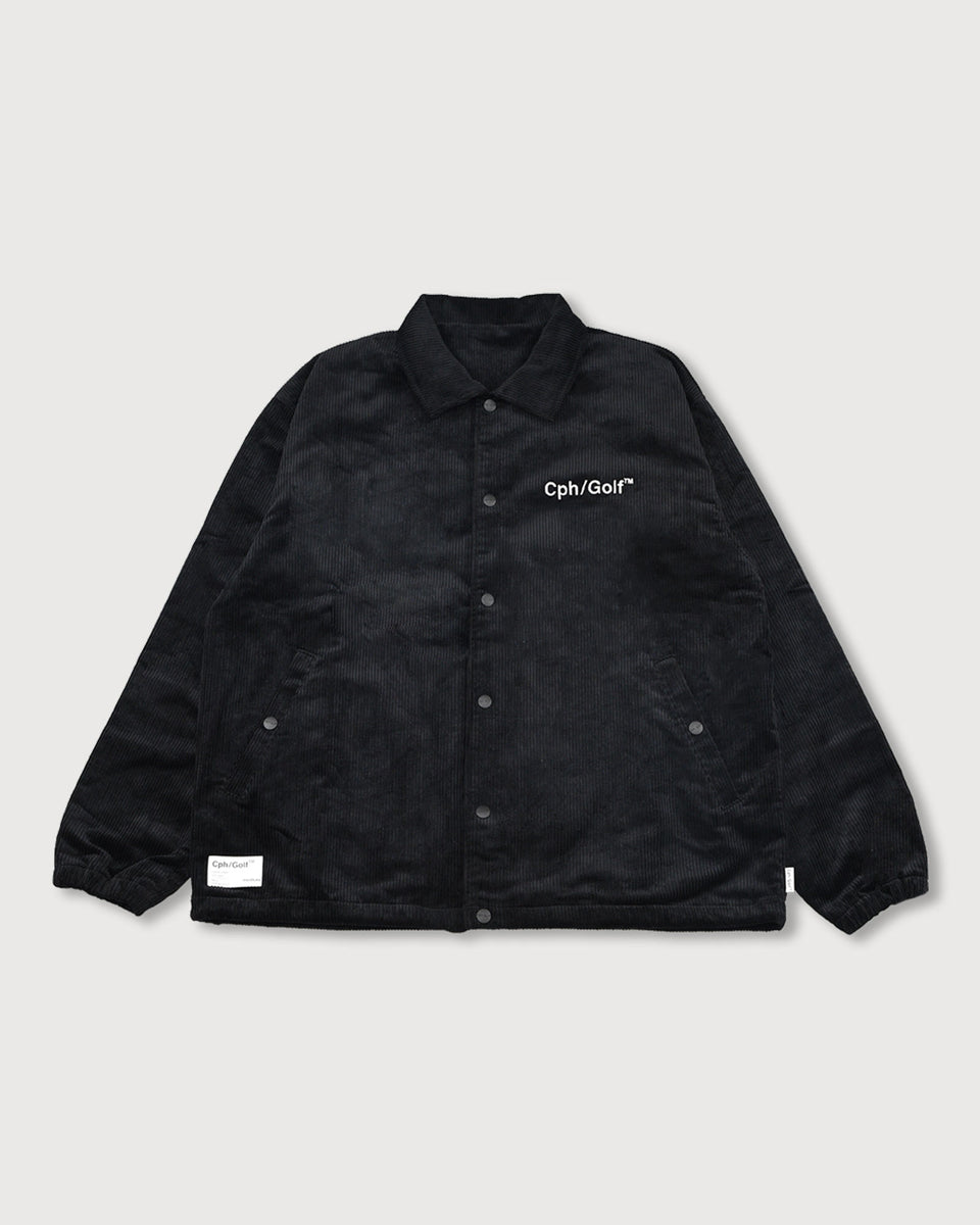 キャプテンズヘルム ゴルフ GENTLEMAN COACH JACKET GENTLEMAN CORDUROY COACH JACKET - BLACK - – Cph/Golf™︎