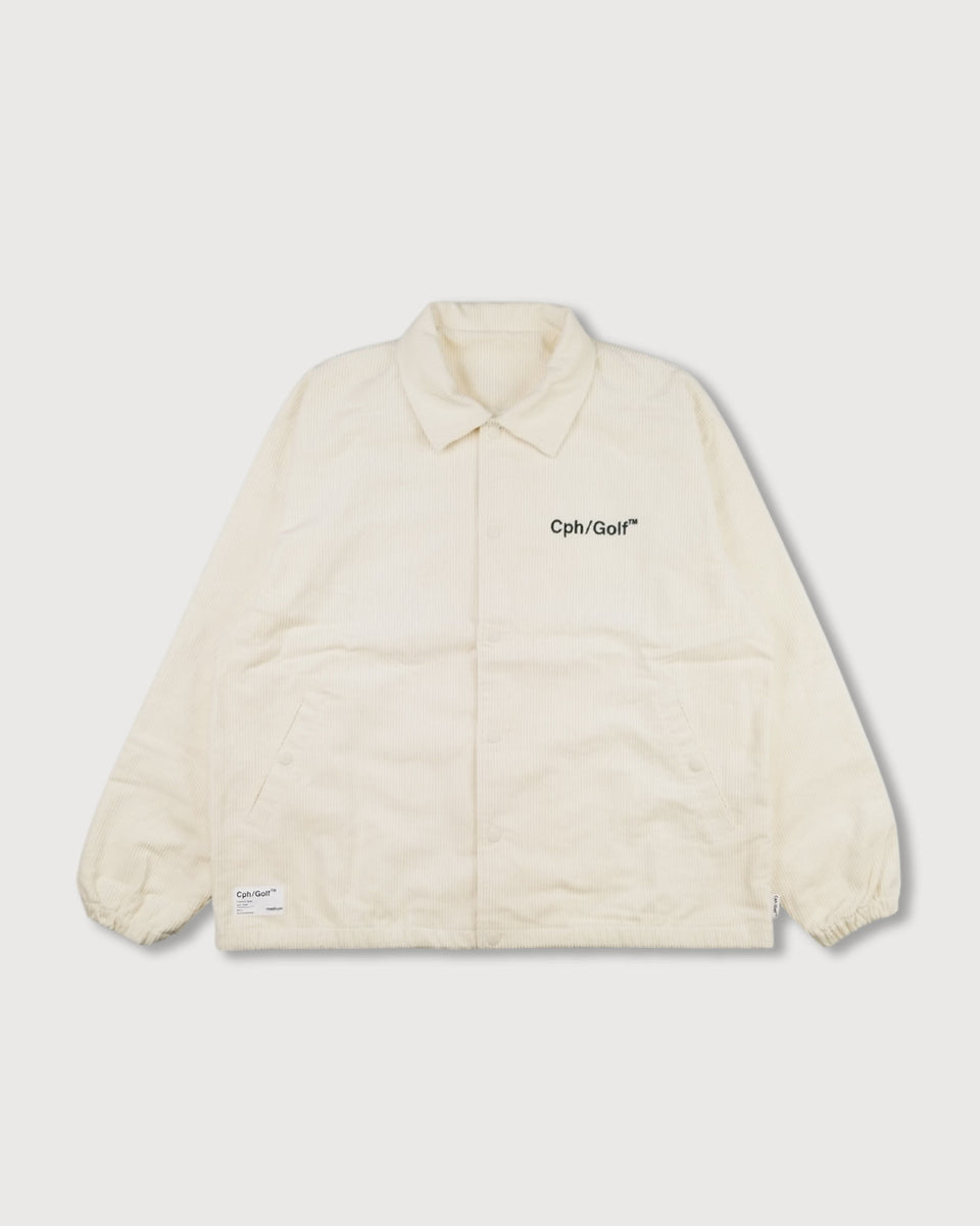 メンズウェア CPH GOLF GENTLEMAN CORDUROY COACH JACKET GENTLEMAN CORDUROY COACH JACKET - BLACK - – Cph/Golf™︎