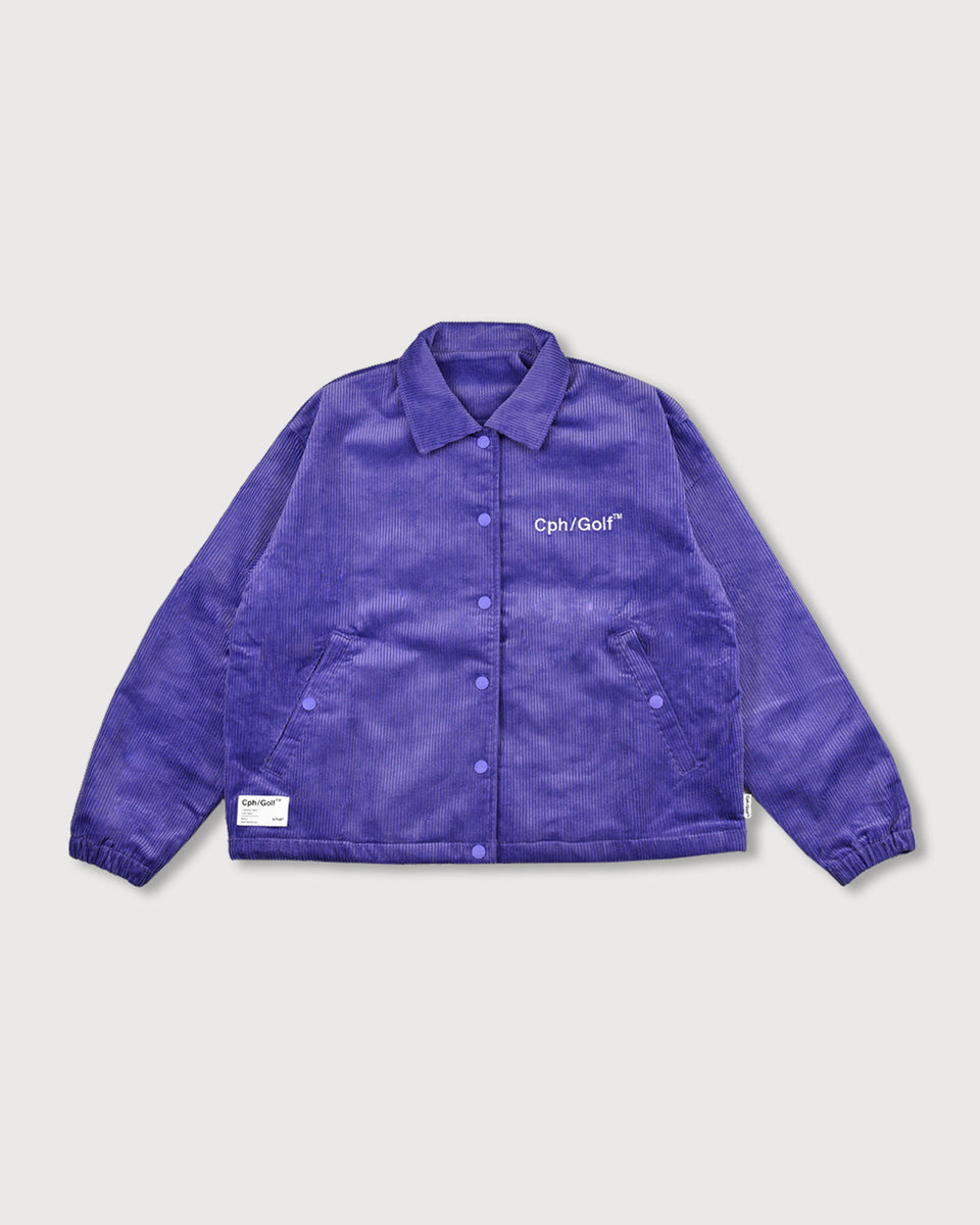 WOMEN] #MADEMOISELLE CORDUROY COACH JACKET - PURPLE - – Cph/Golf™︎
