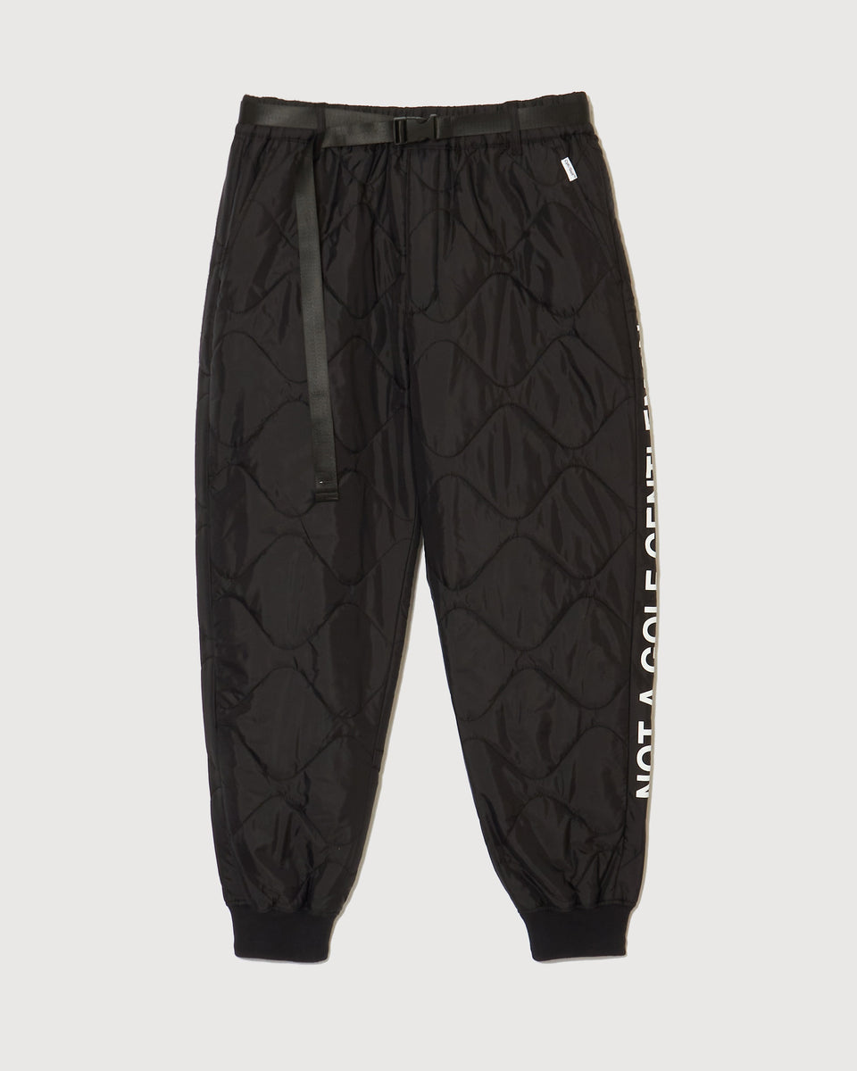 Cph/Golf JOGGER PANTS 新作 QUILTING ADJUSTABLE JOGGER PANTS - BLACK - – Cph/Golf™︎