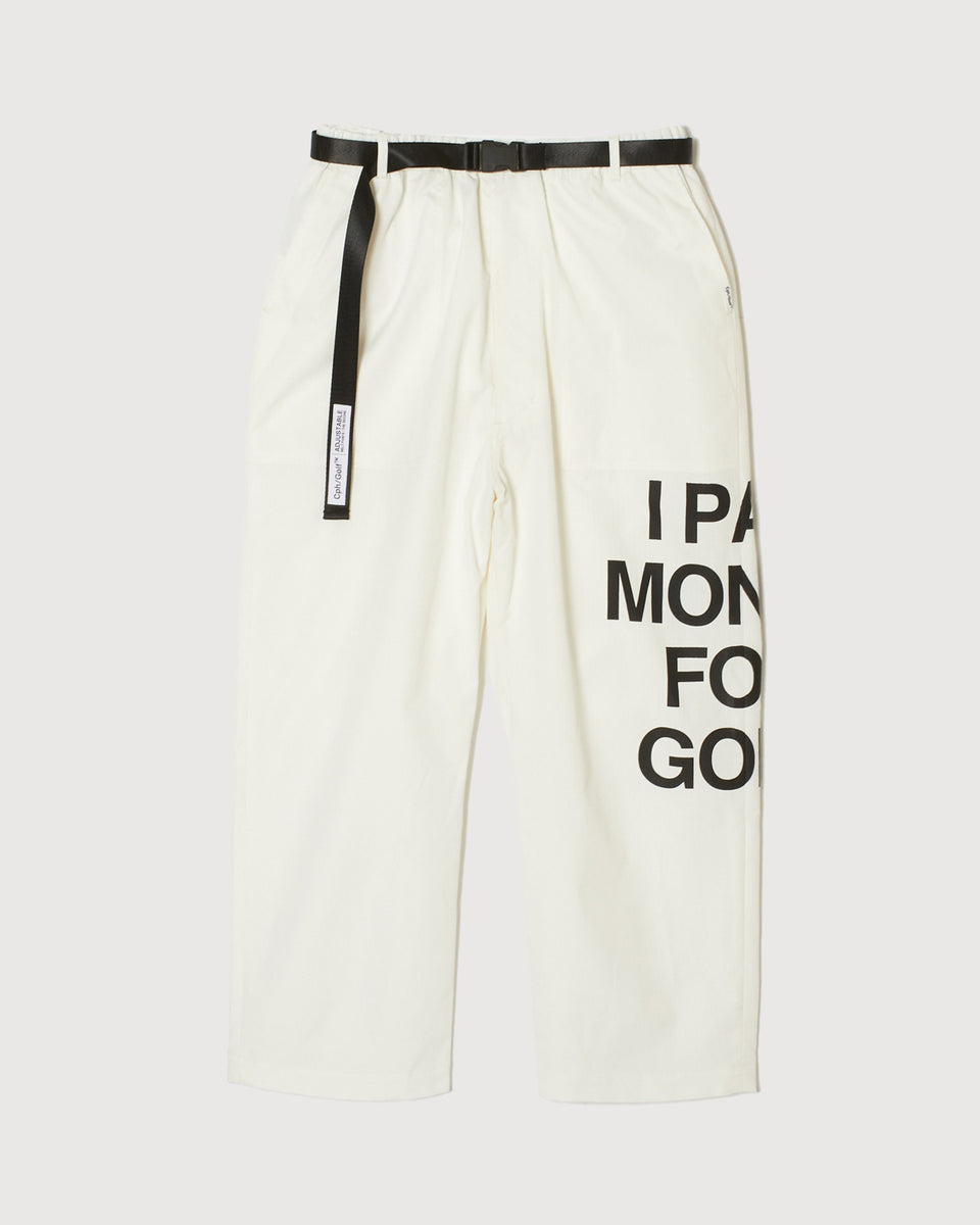 Cph/Golf™️ AMATEUR ADJUSTABLE WIDE PANTS - WHITE - – Cph/Golf™︎