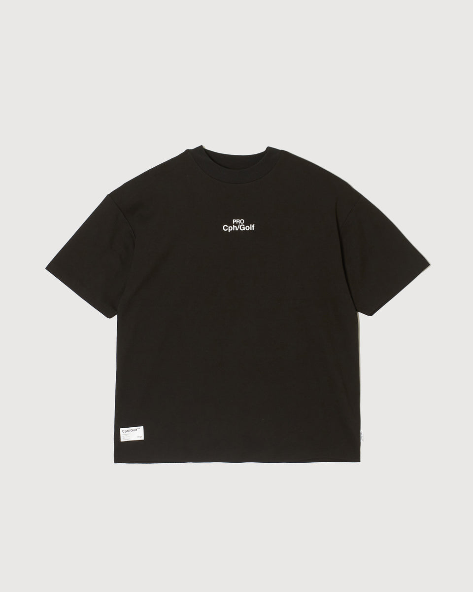 Cph/Golf™️ PRO MOCK NECK TEE - BLACK - – Cph/Golf™︎