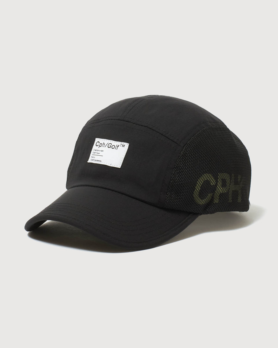 帽子 Cph/golf BRIM JET CAP CPHG SIDE MESH JET CAP - BLACK - – Cph/Golf™︎