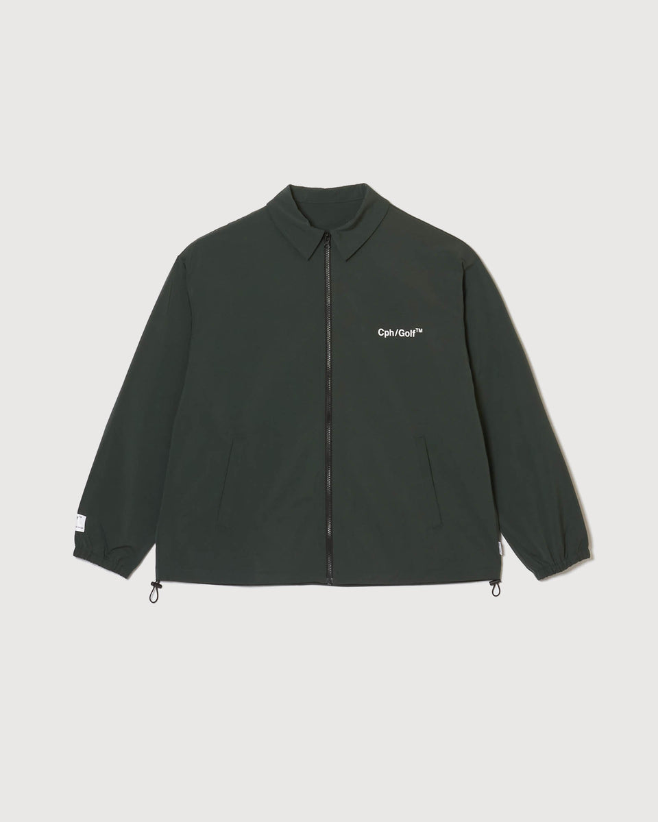 新品　Cph/Golf ZIPPER COACH JKT - GREEN -XL Cph/Golf™️ZIPPER COACH JKT - GREEN - – Cph/Golf™︎