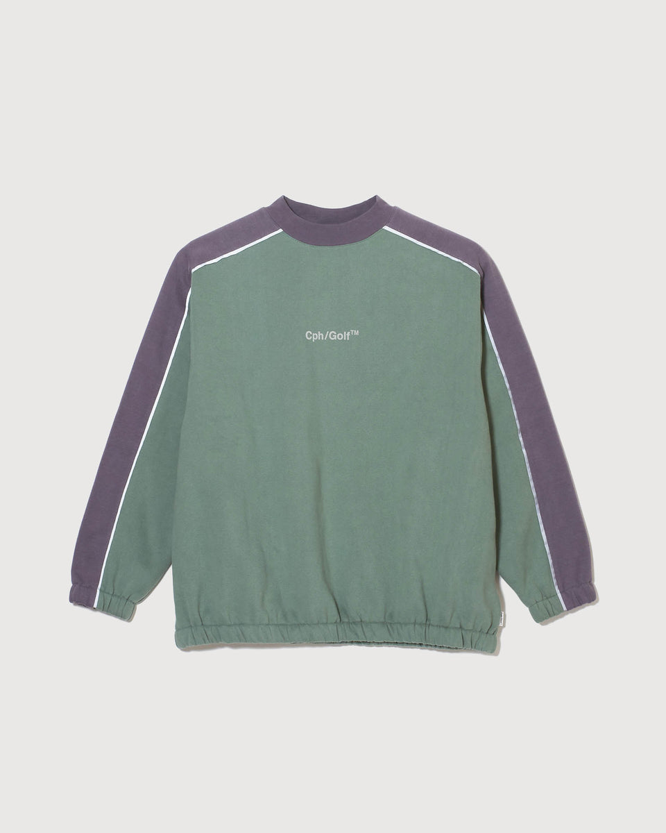 メンズウェア Cph/Golf REFLECTIVE LOGO CREW SWEAT REFLECTIVE LOGO CREW SWEAT - GREEN - – Cph/Golf™︎