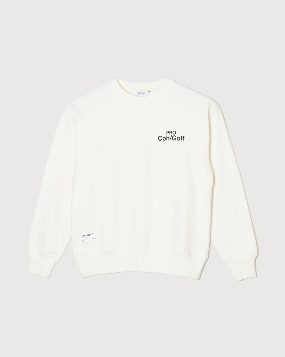CPH GOLF クルーネック　スウェット WOMENS】#Cph/Golf™️ PRO CREW SWEAT - WHITE - – Cph/Golf™︎