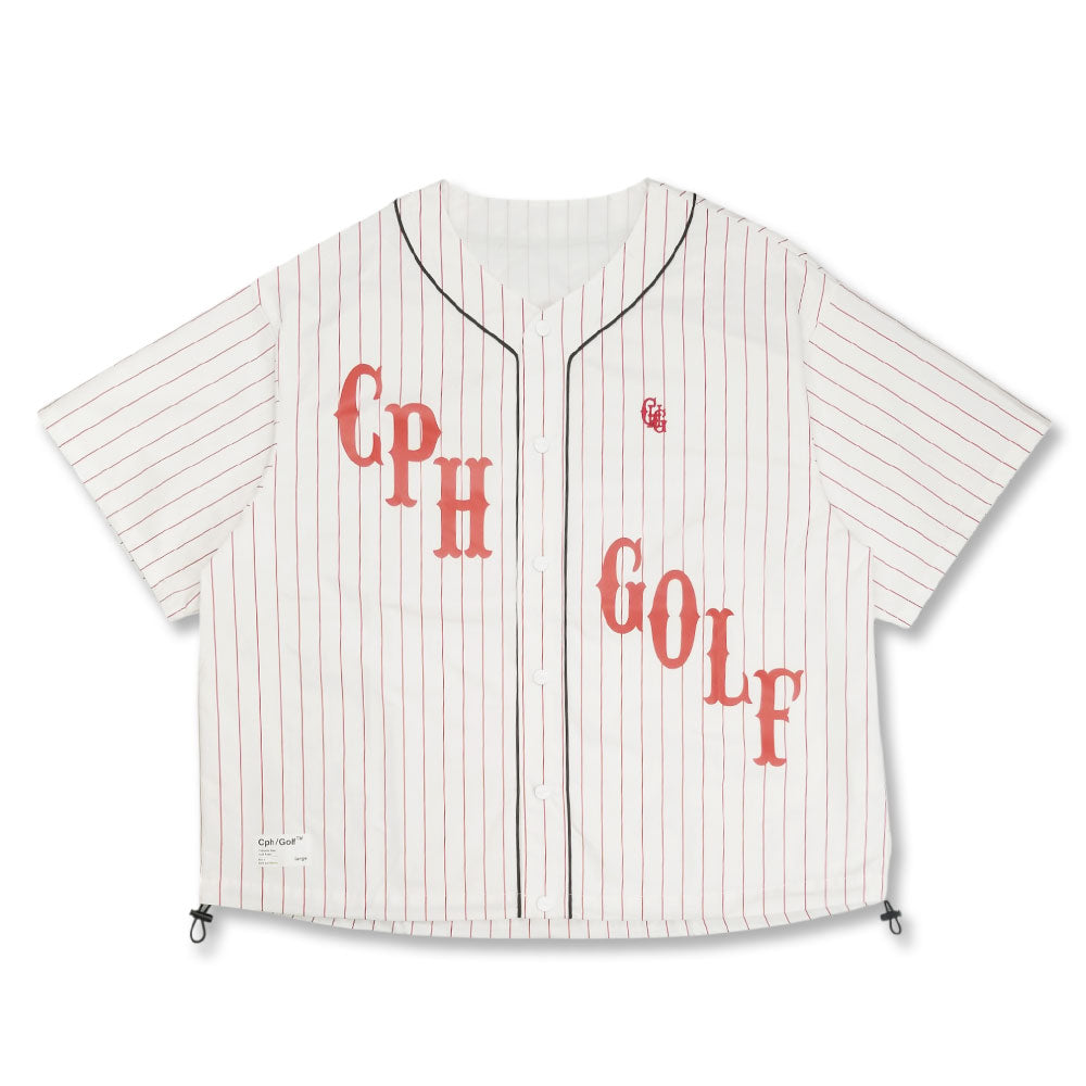 CLASSIC STRIPE BB SHIRT CREAM RED – Cph/Golf™︎