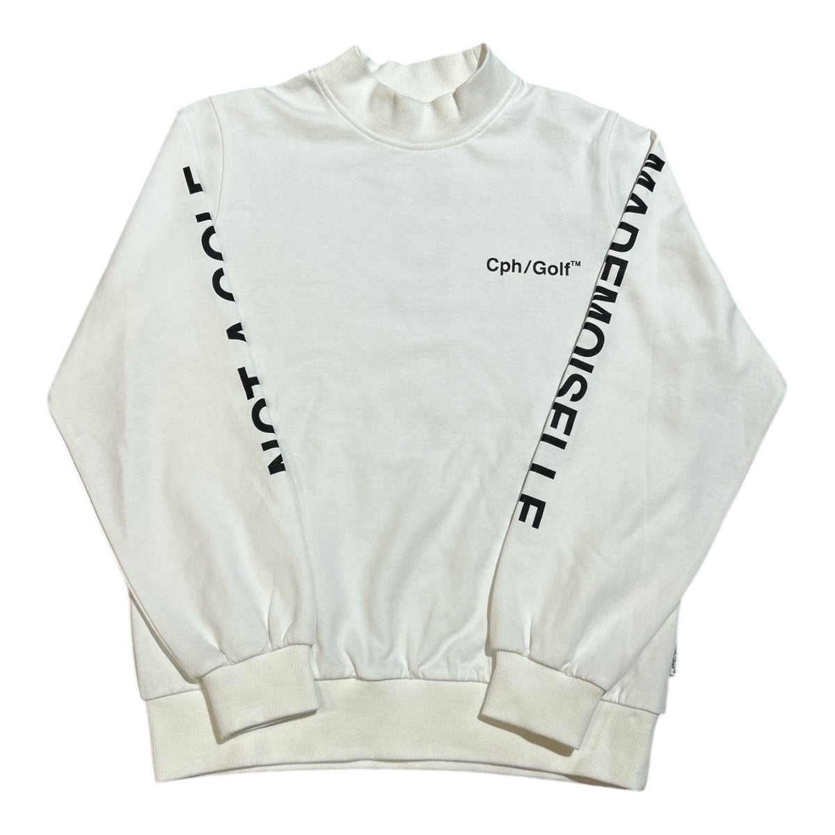 WOMEN] Cph/Golf LOGO LS MOCK NECK TEE WHITE – Cph/Golf™︎