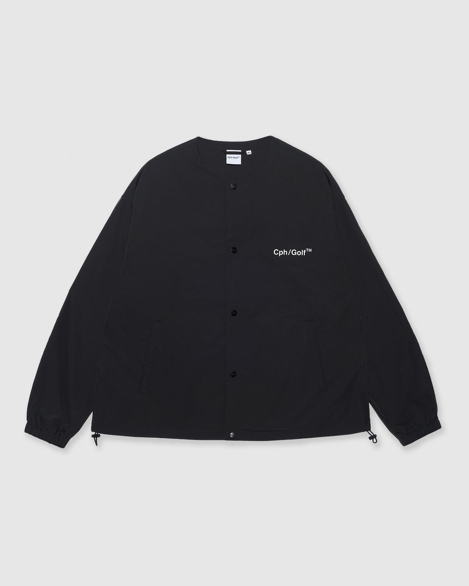 NO COLLAR COACH JKT - BLACK - – Cph/Golf™︎