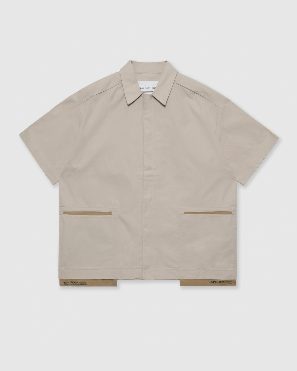 SUPERTHANKS × Cph/Golf™️ #UTILITY POCKET SHIRTS - BEIGE