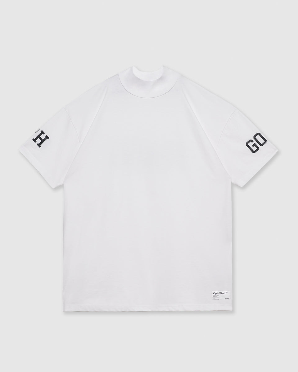 Cph/Golf™ モックネック Tシャツ XL 白 Cph/Golf™️ #NAGG MOCK NECK TEE - WHITE - – Cph/Golf™︎