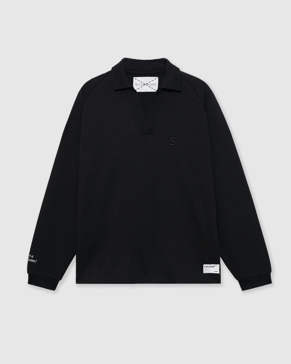 SUPERTHANKS × Cph/GolfTM #SKIPPER SHIRTS SUPERTHANKS × Cph/Golf™️ #SKIPPER SHIRTS - BLACK - – Cph/Golf™︎