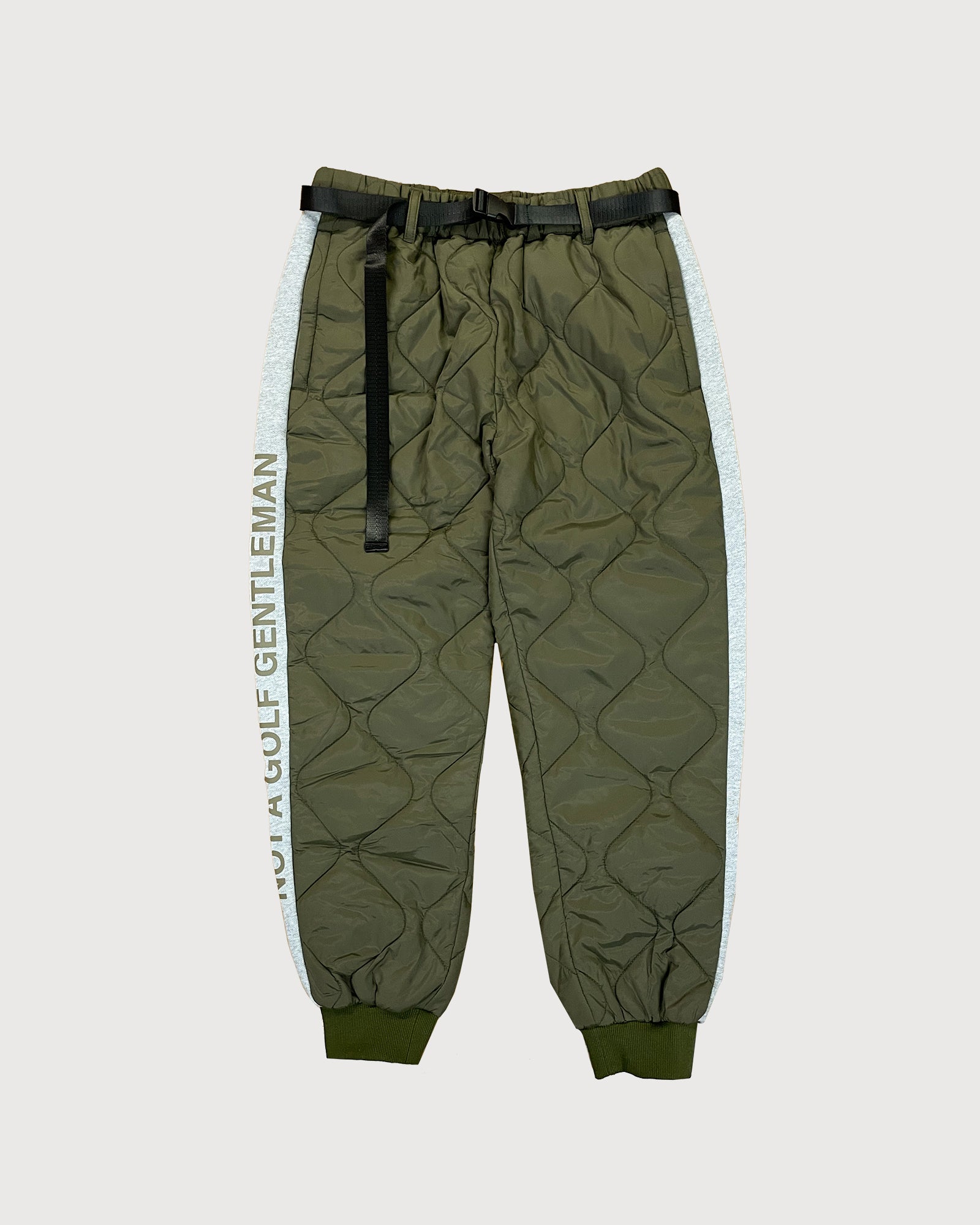 FRONT QUILTED ADJUSTABLE PANTS - GRAY×KHAKI - – Cph/Golf™︎