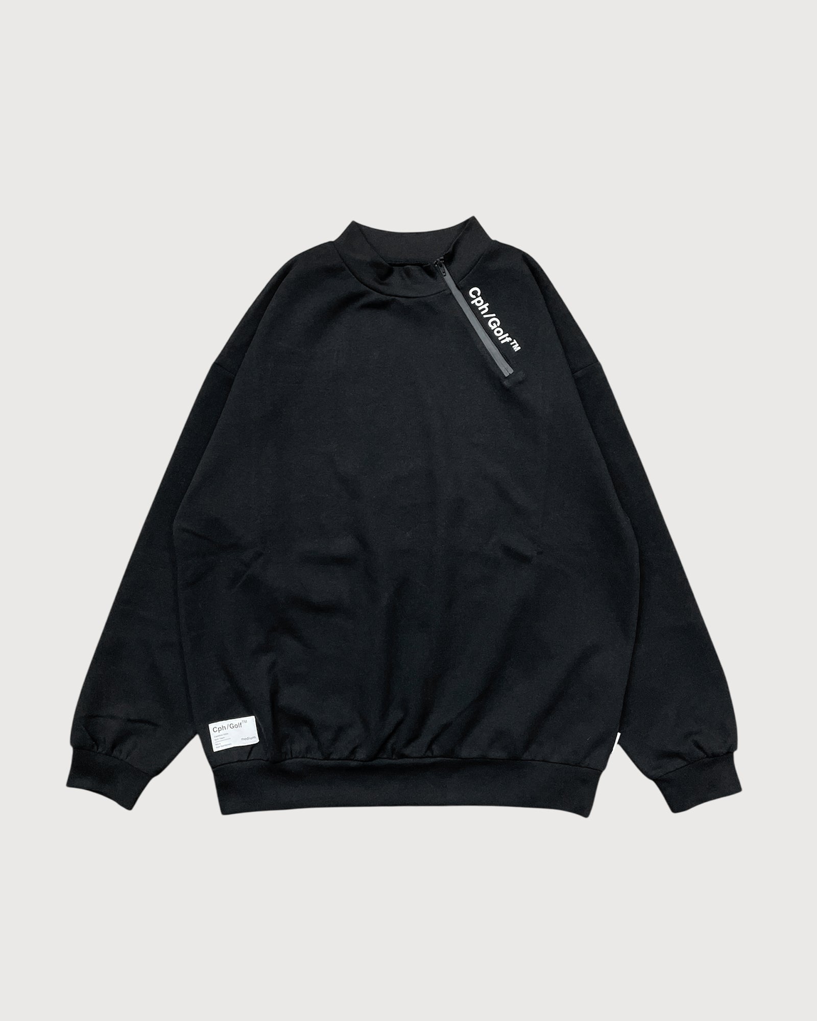 2025 お歳暮【公式】 - 人気ブランド ZIP HALF SIDE L/S Cph/Golf™︎ – - BLACK - TEE NECK MOCK メンズウェア