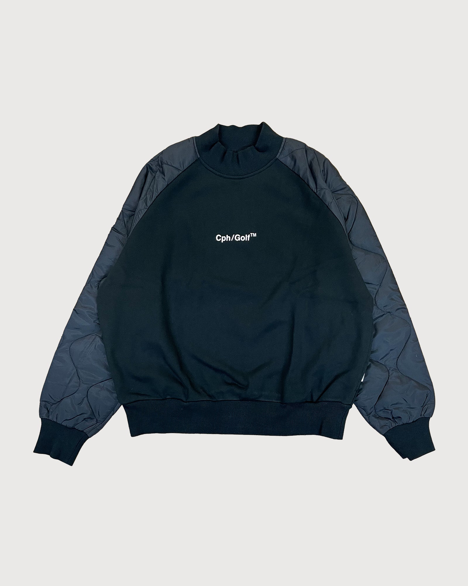Cph Golf QUILTED ARM PULLOVER BLACK M 新品 QUILTED ARM PULLOVER - BLACK - – Cph/Golf™︎