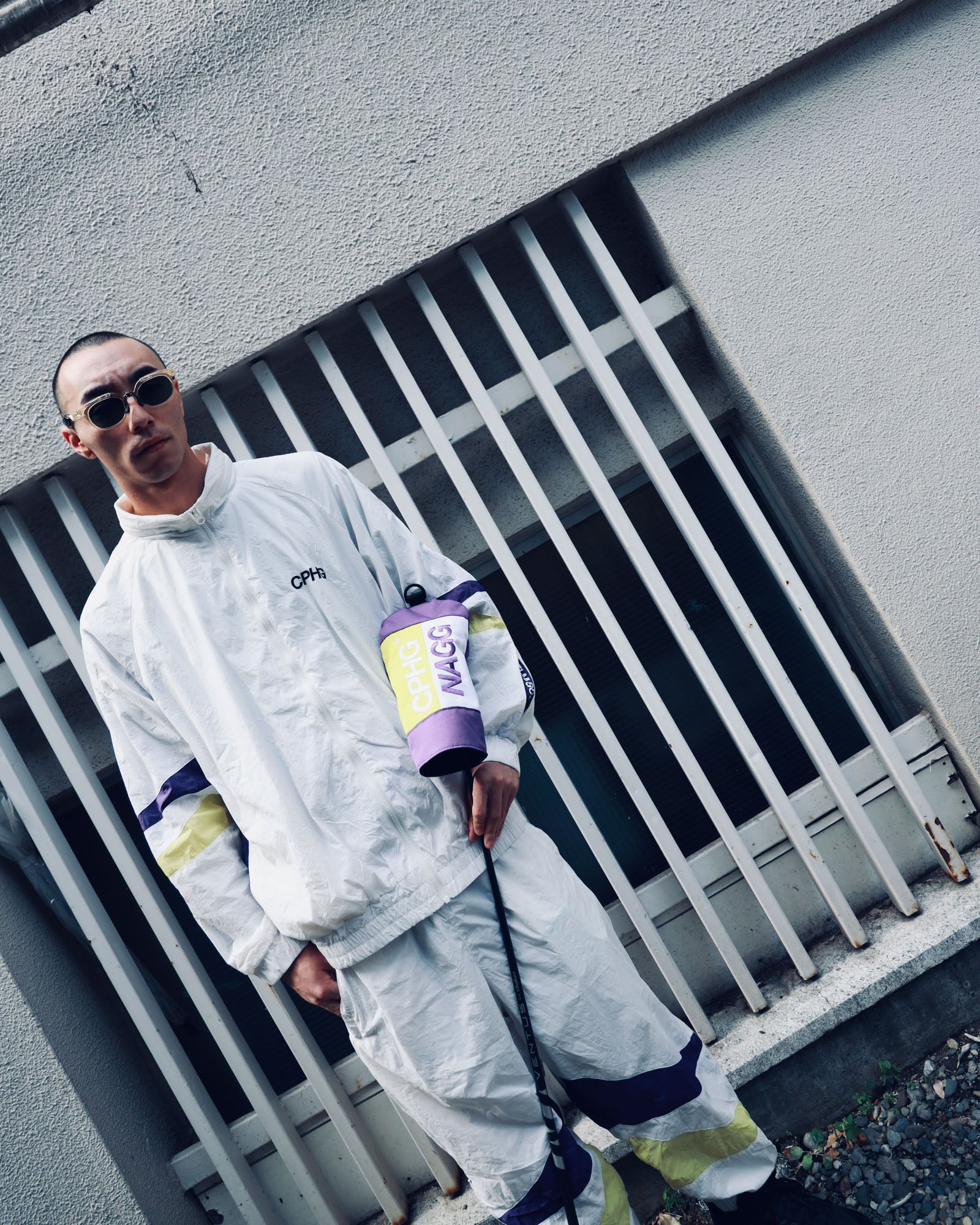 メンズウェア Cph/Golf NYLON P/O JACKET PANTS CHG22-SS-J02 #GENTLEMAN NYLON P/O JACKET - BLACK - – Cph/Golf™︎