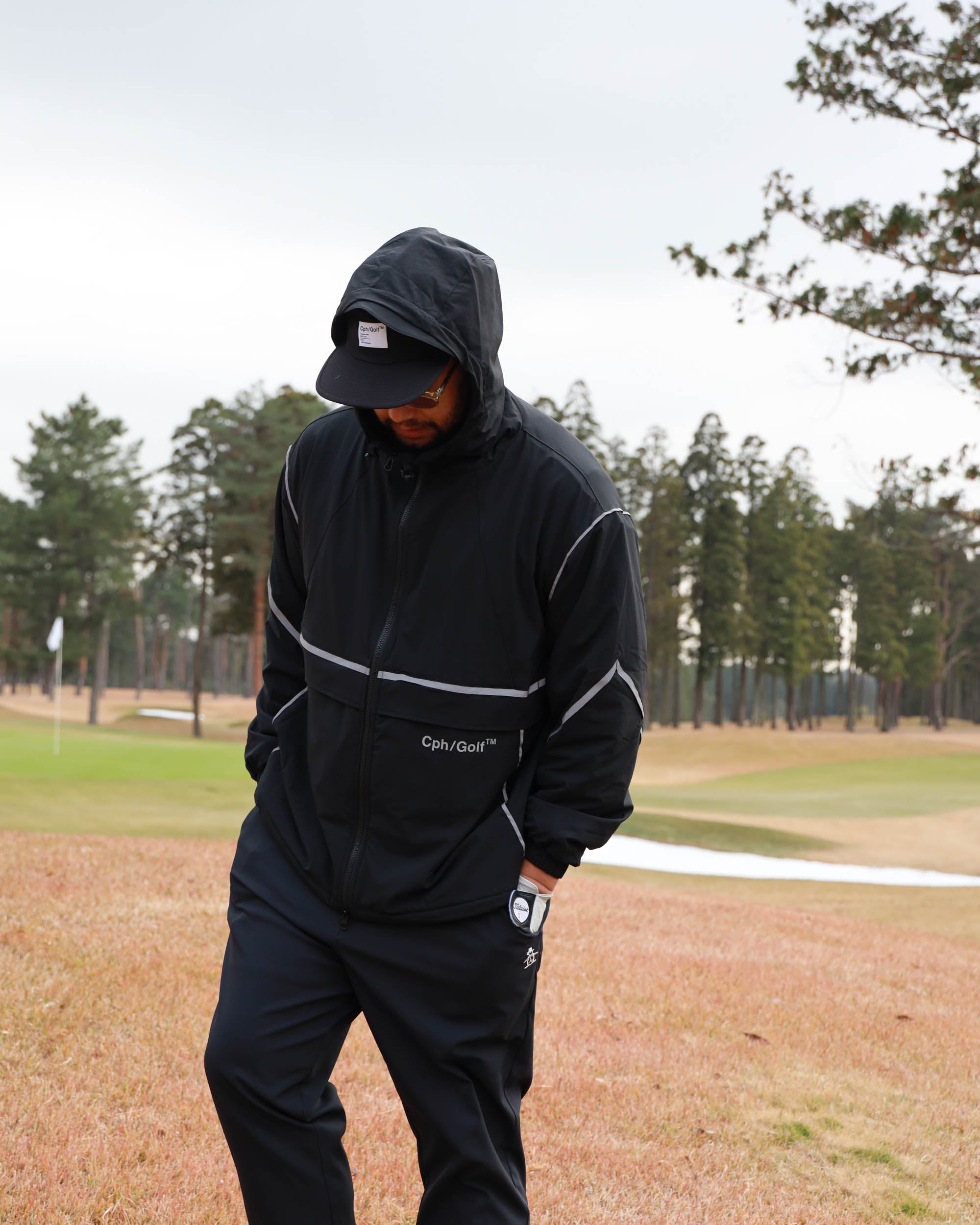 REFLECTIVE LOGO TEC HOOD JKT - BLACK - – Cph/Golf™︎