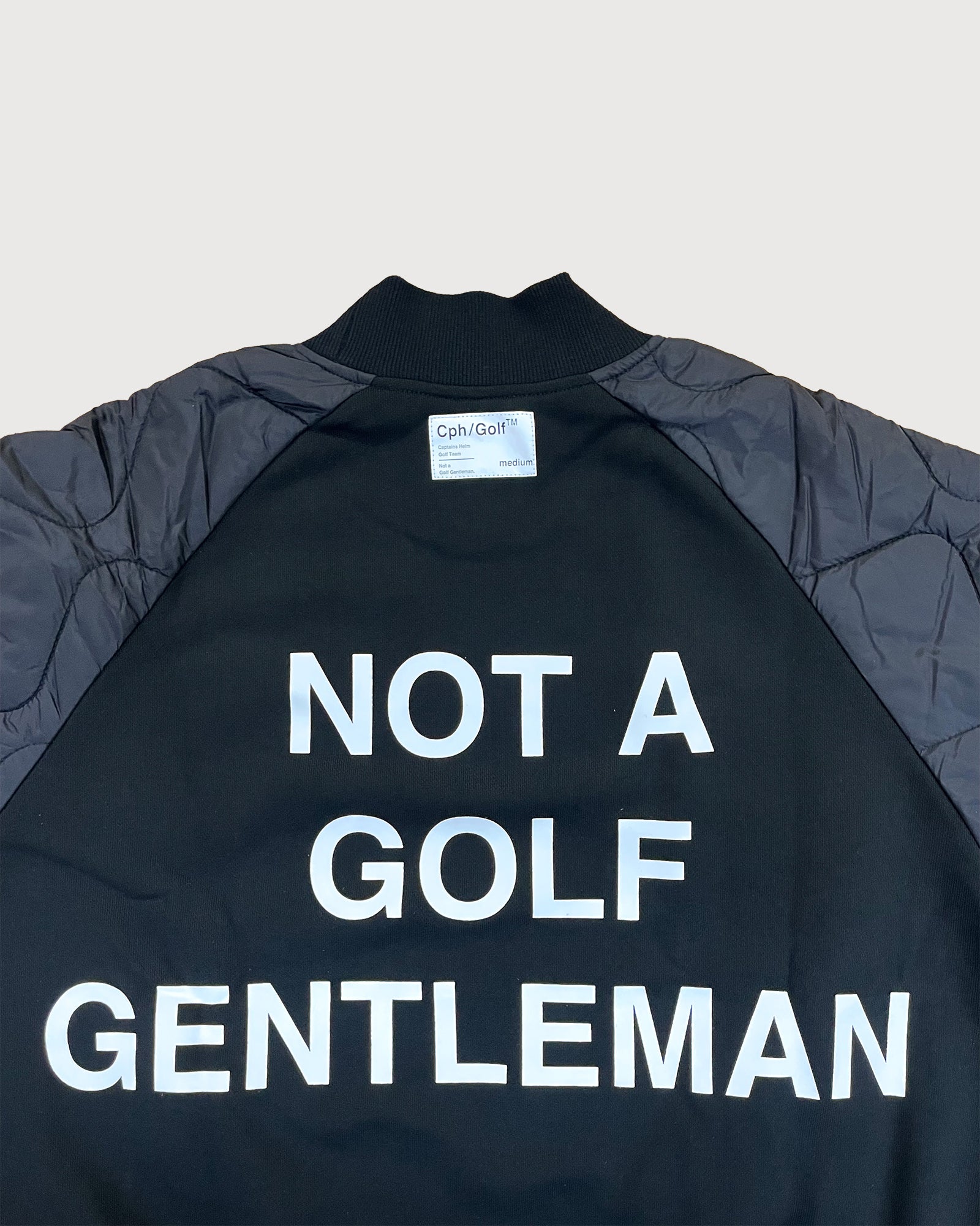 QUILTED ARM PULLOVER - BLACK - – Cph/Golf™︎