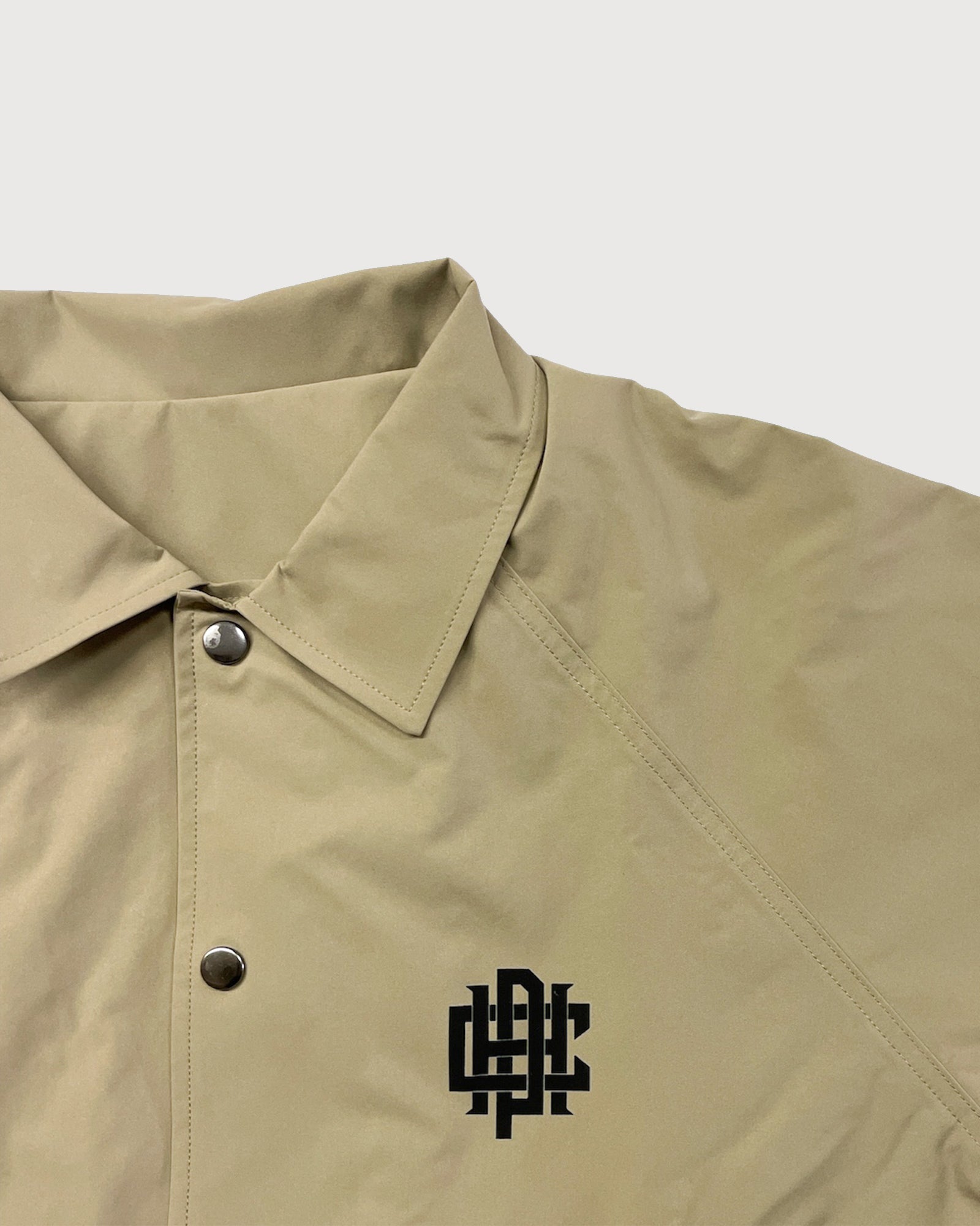 OVERLAP LOGO COACH JACKET - BEIGE - – Cph/Golf™︎