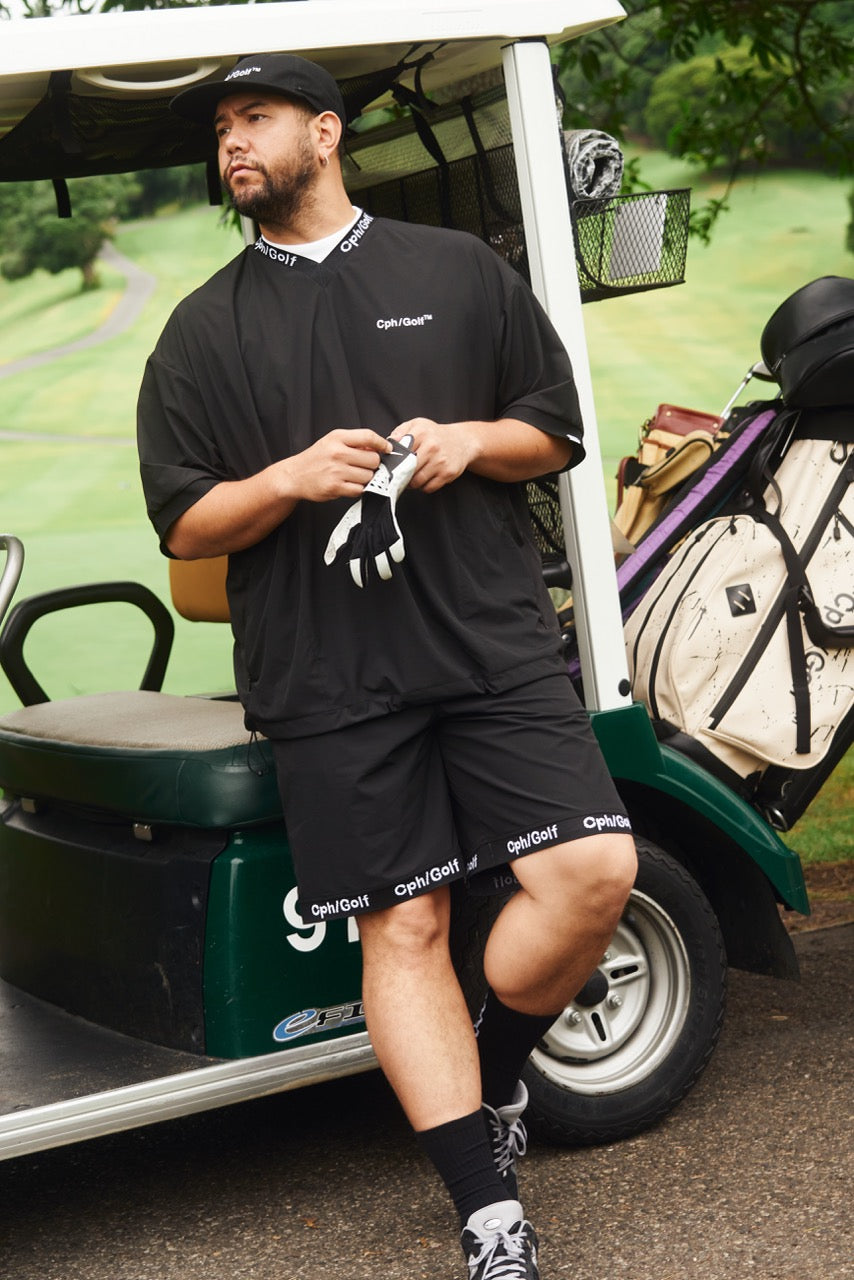 JACQUARD RIB SHORTS BLACK – Cph/Golf™︎