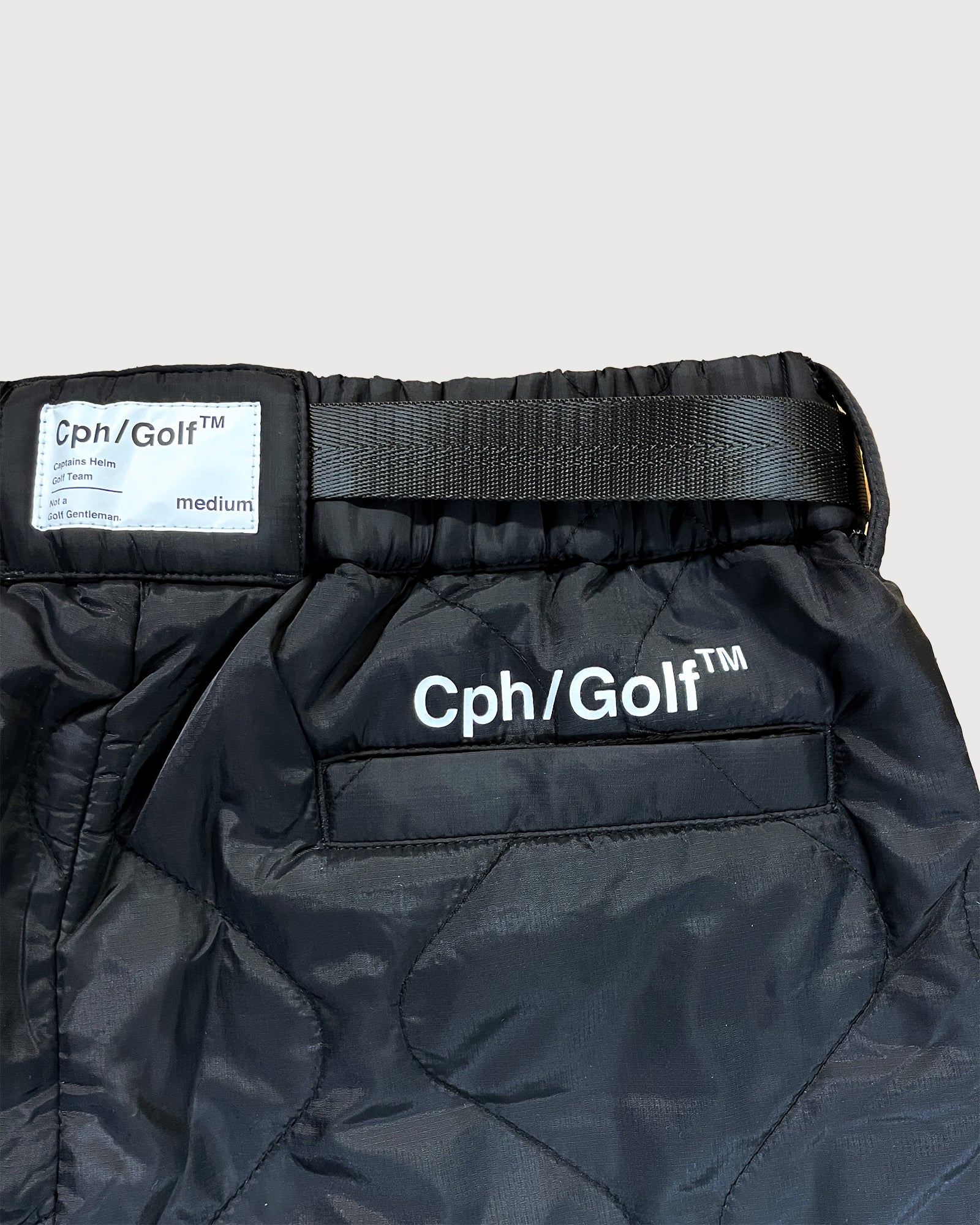 Cph/Golf キルティングパンツ ブラック XL Cph/Golf キルティングパンツ ブラック XL