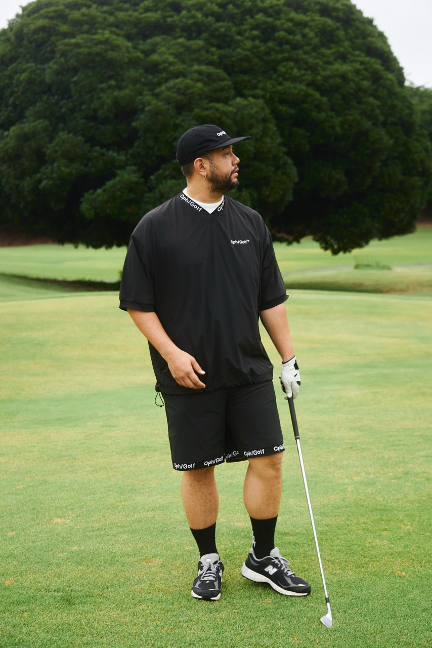 JACQUARD RIB SIDE MESH SS PISTE BLACK – Cph/Golf™︎