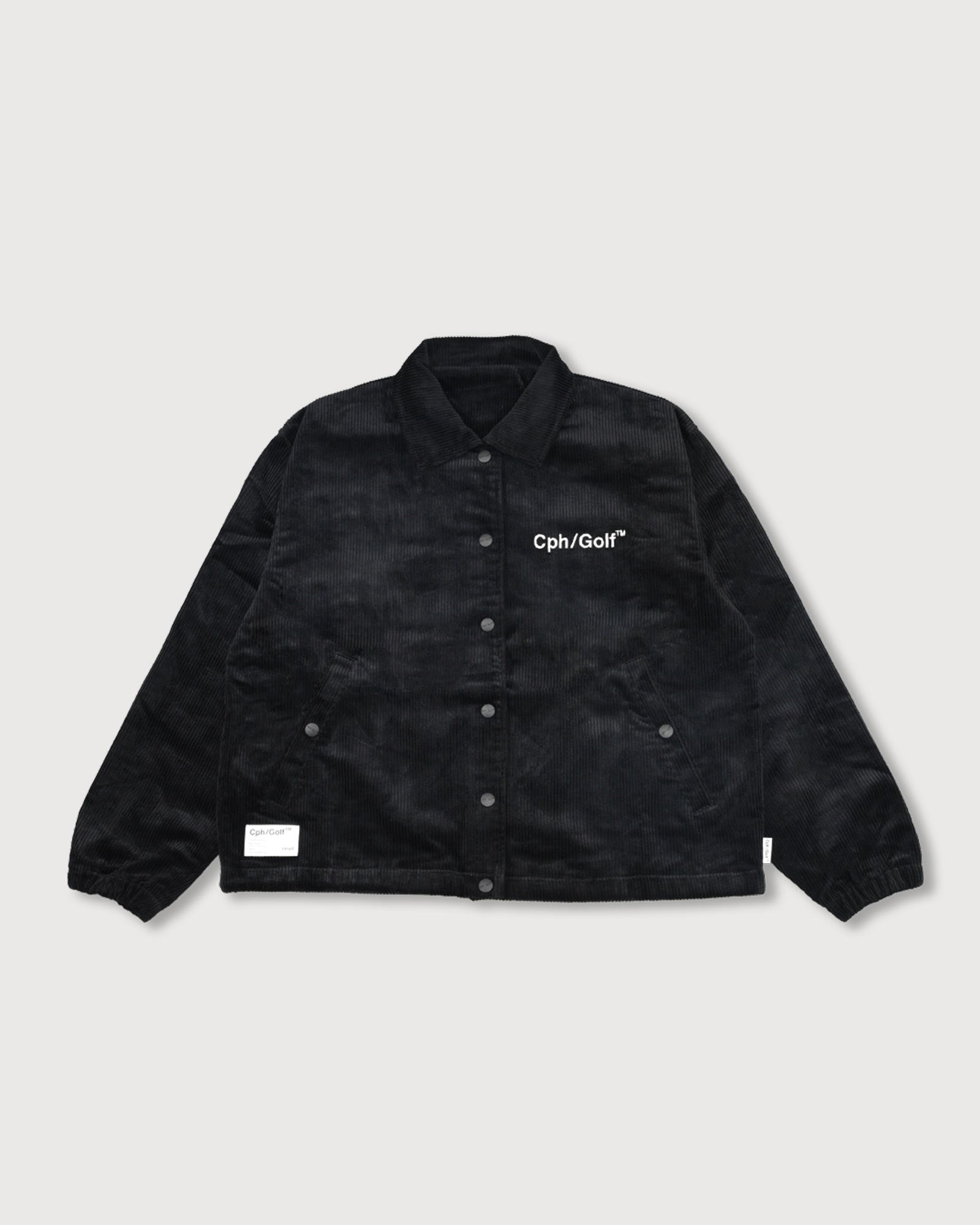 Cph/Golf コーデュロイジャケット(中綿入) WOMEN] #MADEMOISELLE CORDUROY COACH JACKET - BLACK - – Cph/Golf™︎