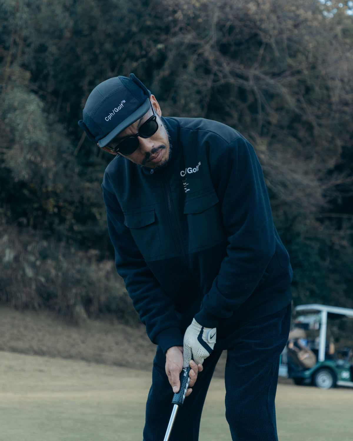 メンズウェア Cph/Golf TEC FLEECE ZIP UP BLOUSON TEC FLEECE ZIP UP BLOUSON - BLACK - – Cph/Golf™︎