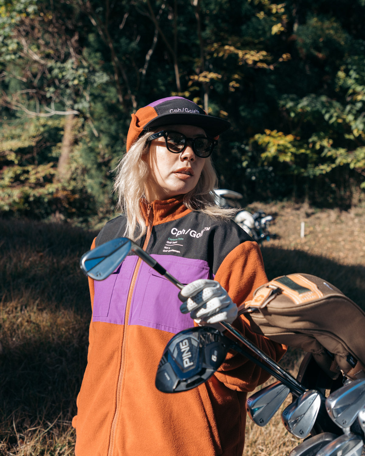 TEC FLEECE ZIP UP BLOUSON - MULTI - – Cph/Golf™︎