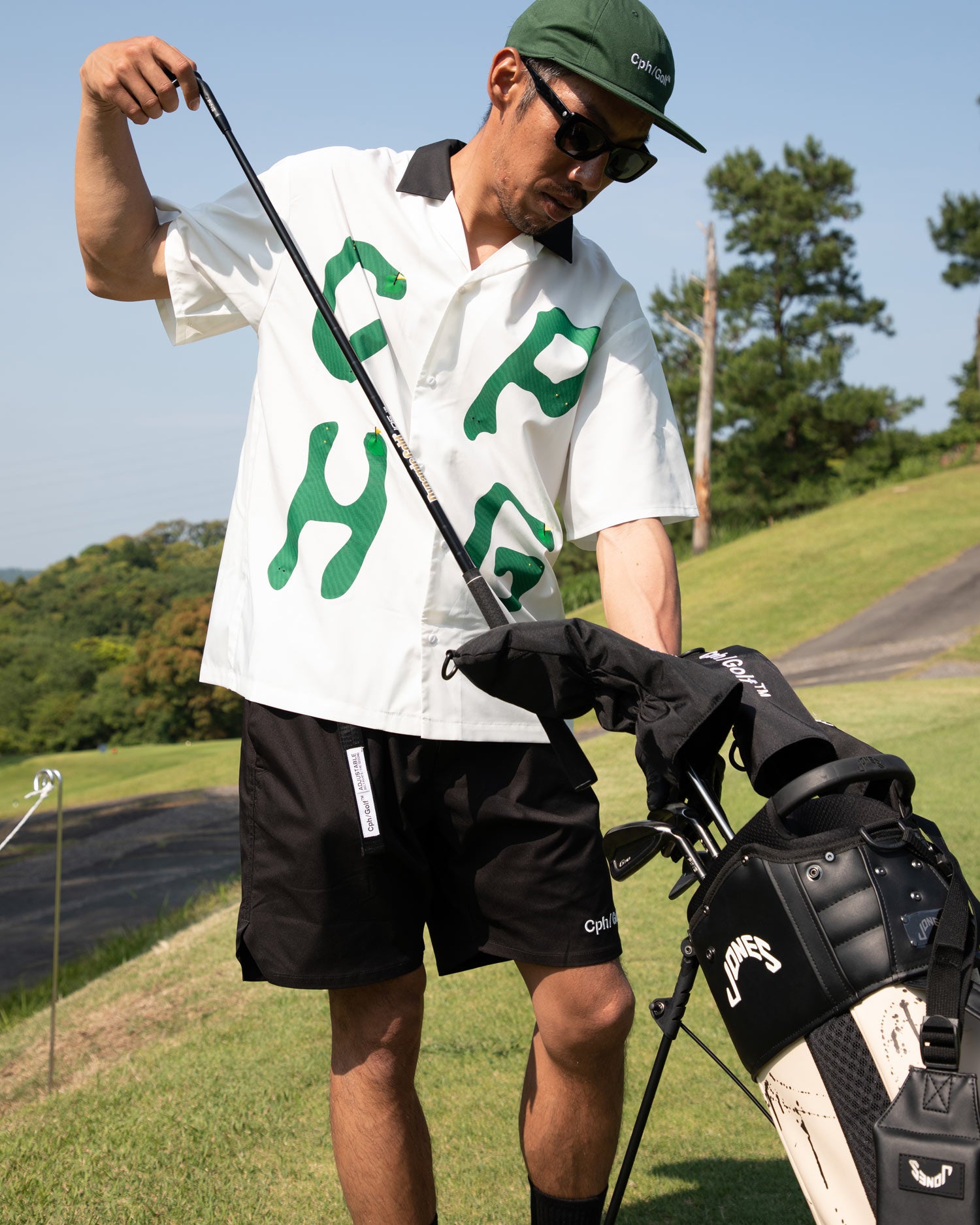 Captains Helm Golf Cph Golf Jaquard Mock Neck Ls Tee キャプテンズ