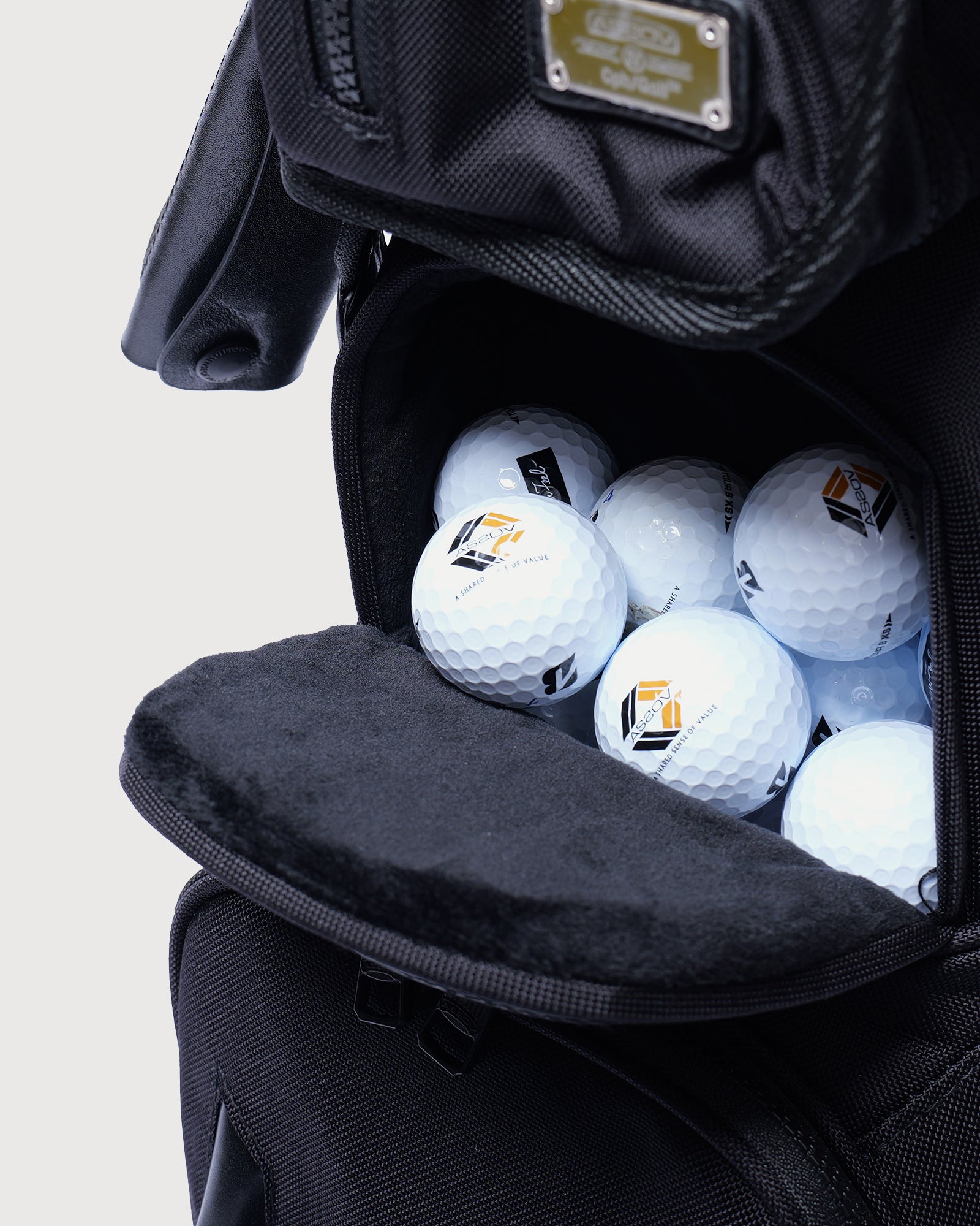 AS2OV × Cph/Golf™ #CORDURA CADDY BAG - BLACK - – Cph/Golf™︎