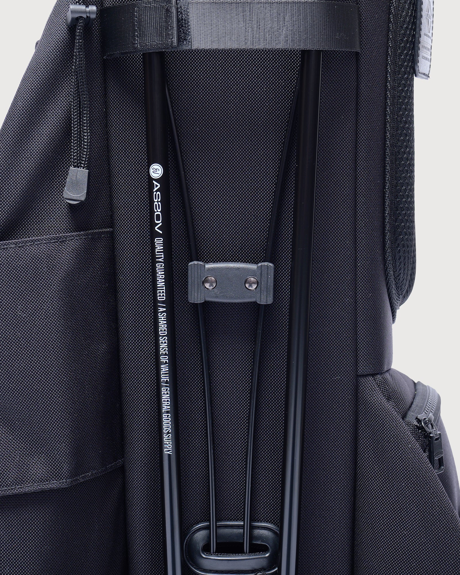 AS2OV × Cph/Golf™ #CORDURA CADDY BAG - BLACK - – Cph/Golf™︎