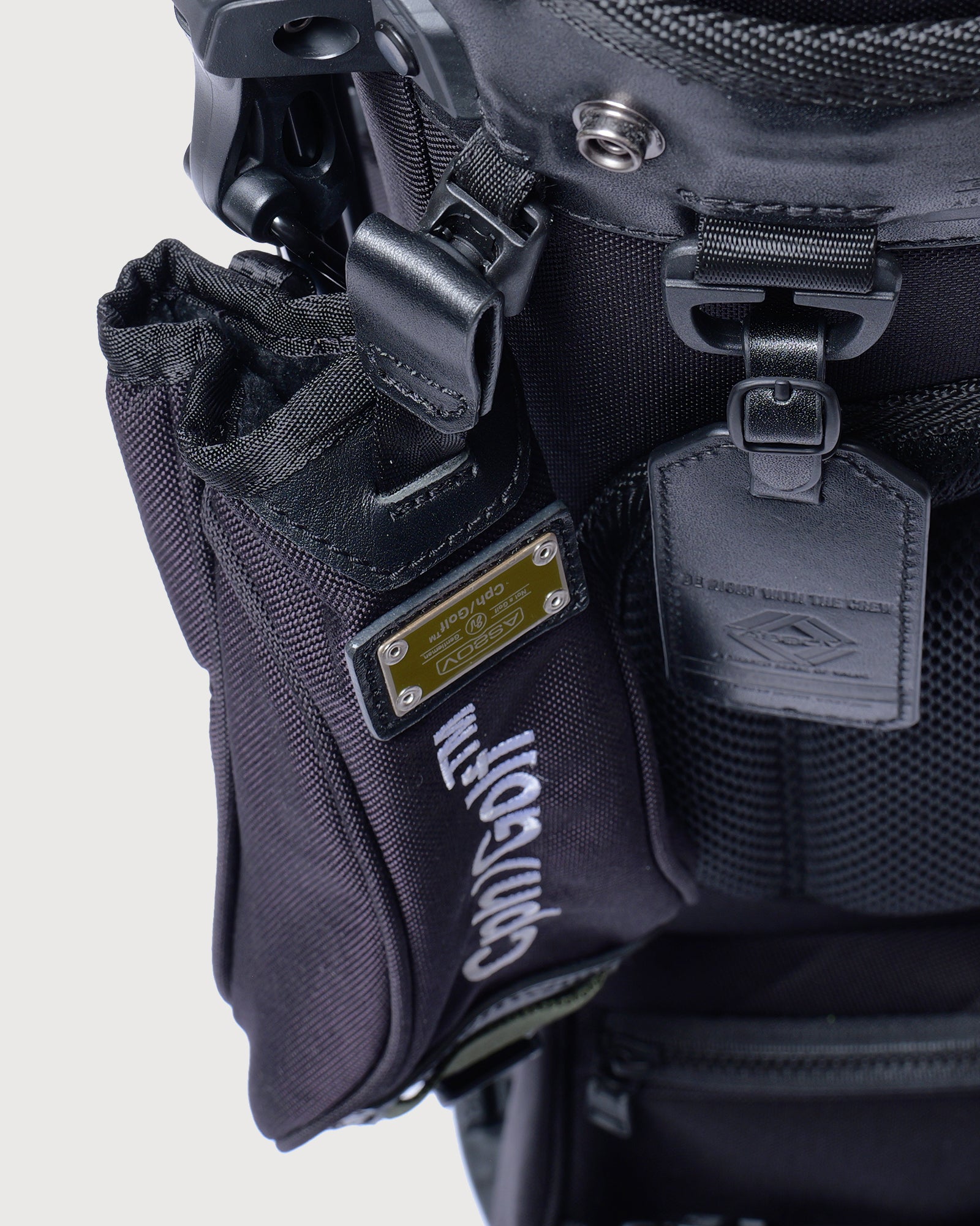 AS2OV × Cph/Golf™ #CORDURA CADDY BAG - BLACK - – Cph/Golf™︎
