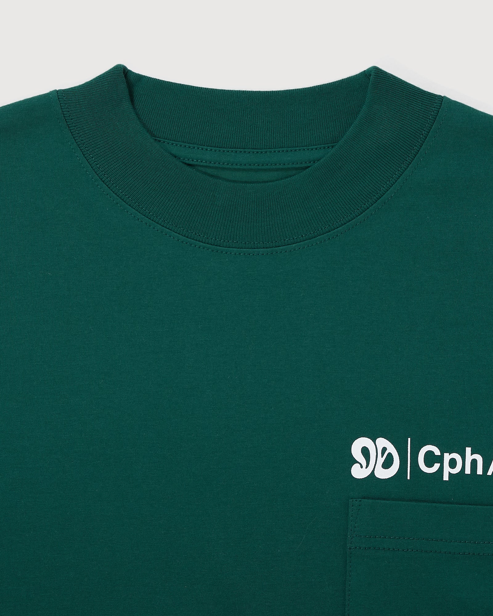 Mid90sClub × Cph/Golf™️ #SHELTECH MOCK NECK L/S TEE - GREEN