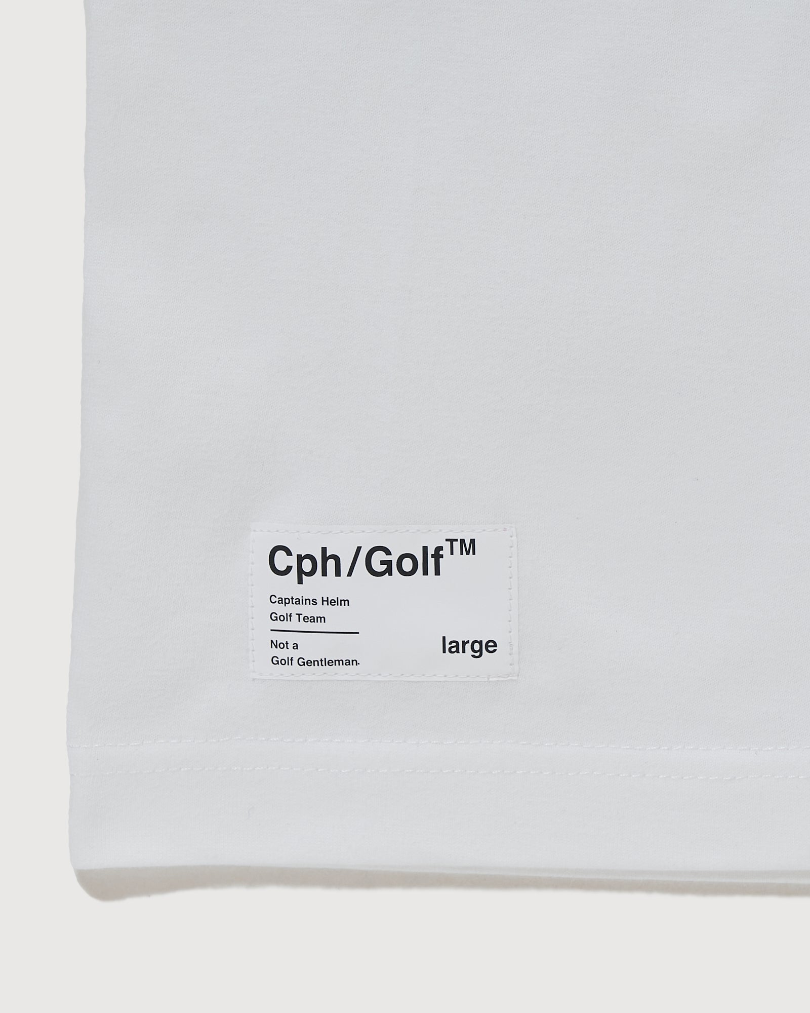 Mid90sClub × Cph/Golf™️ #CREWNECK TEE - WHITE - – Cph/Golf™︎