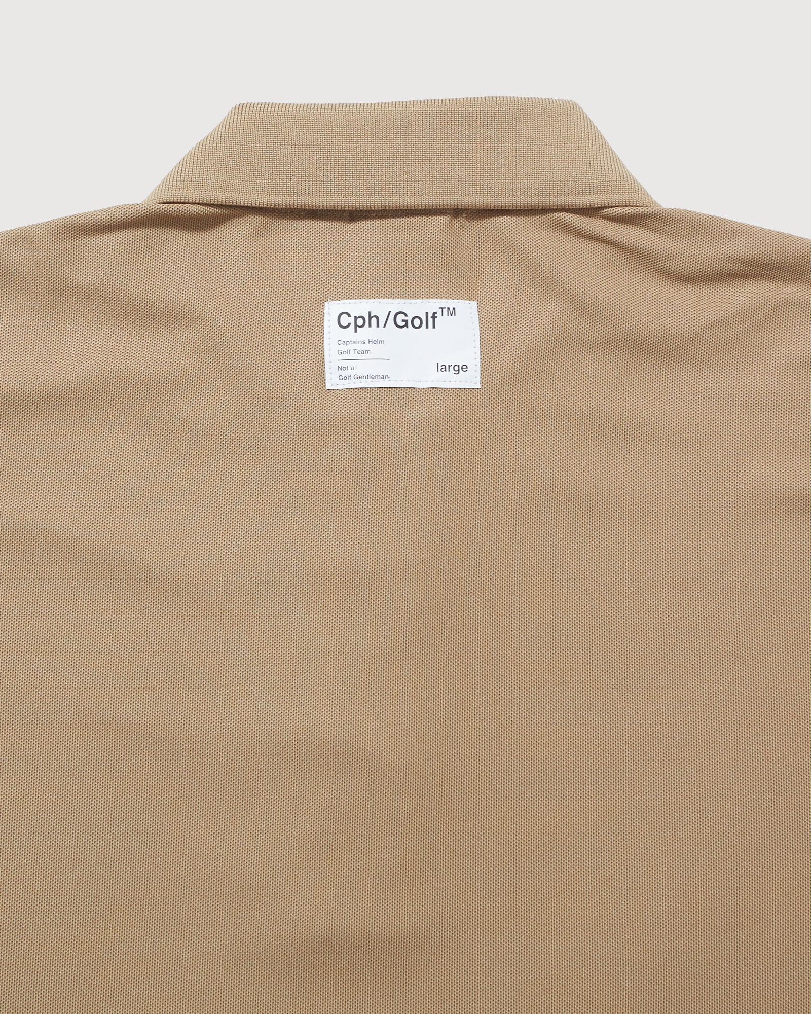 Cph/Golf™ ベージュポロシャツ Lサイズ CPH LOGO BIG S/S POLO - BEIGE - – Cph/Golf™︎