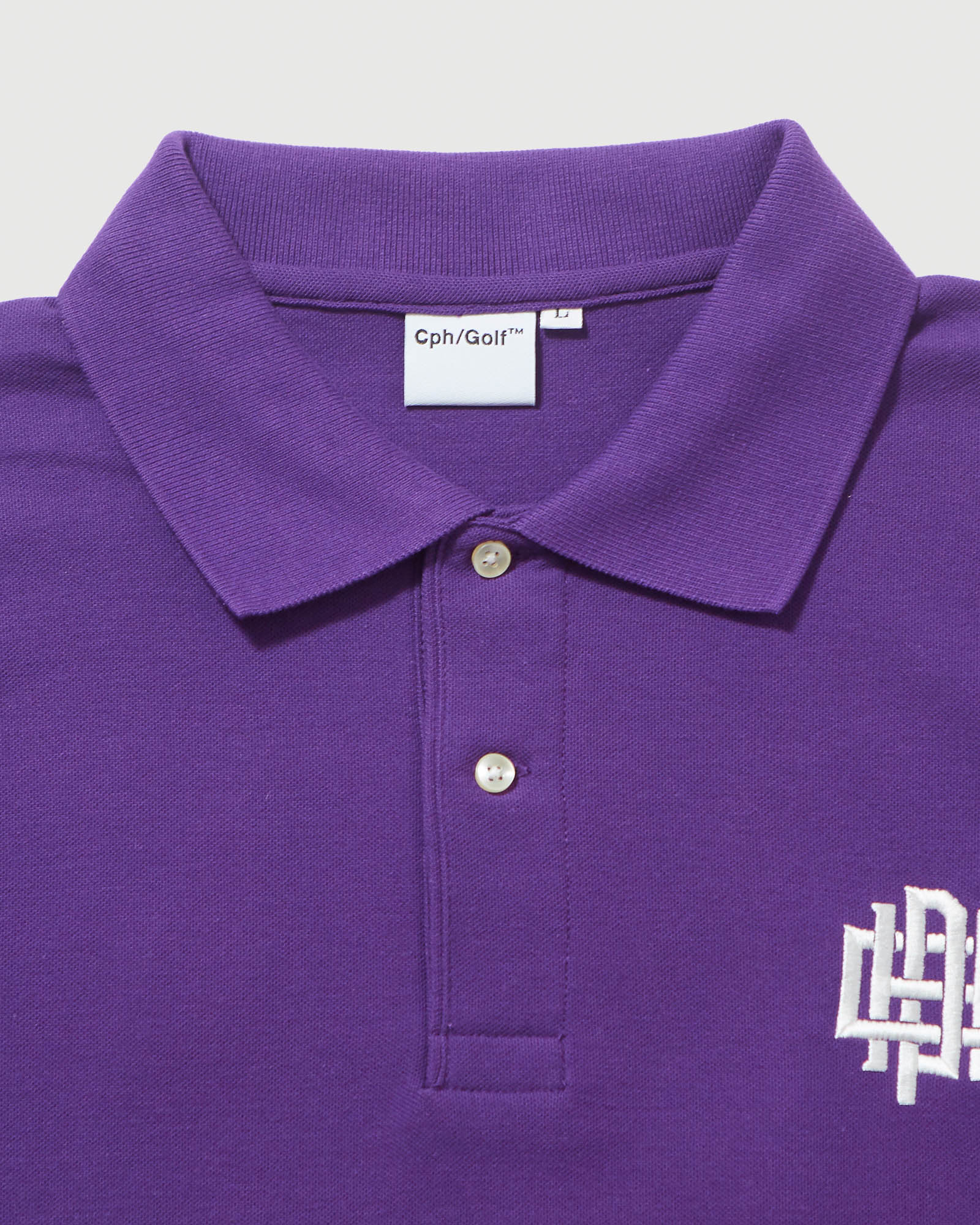 WOMENS】#OVERLAP LOGO SUMMER POLO - PURPLE - – Cph/Golf™︎