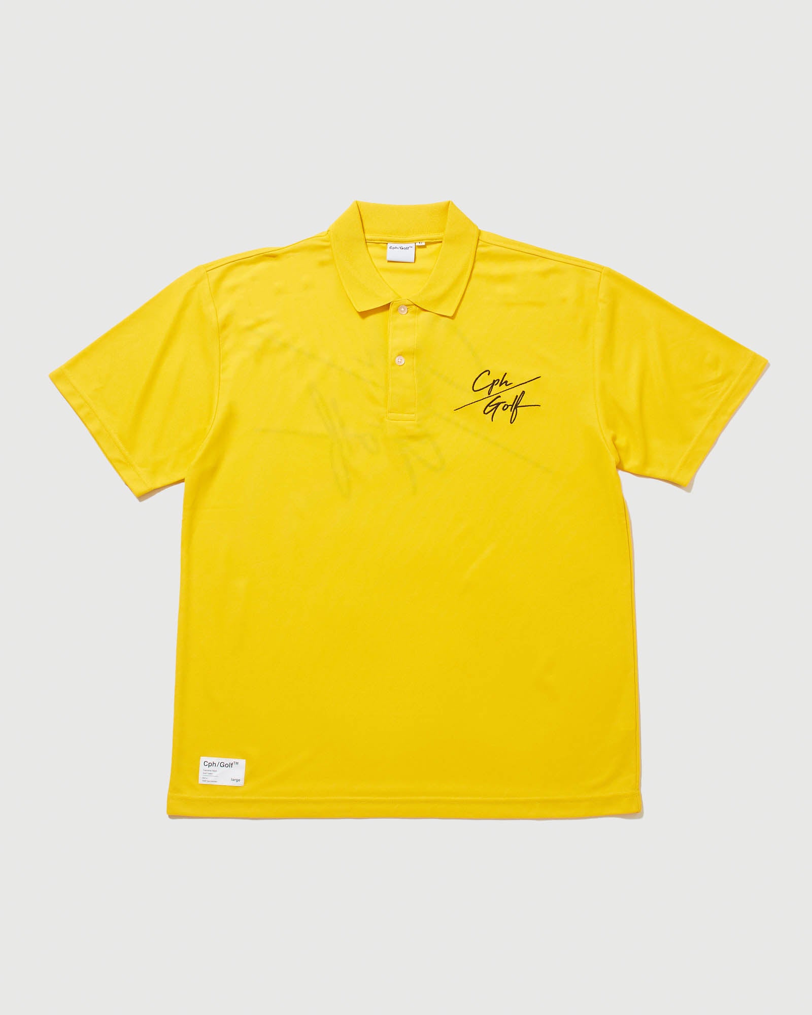 【CaptainsHelmGolf】SLASH LOGO SUMMER POLO SLASH LOGO SUMMER POLO- BLACK - – Cph/Golf™︎