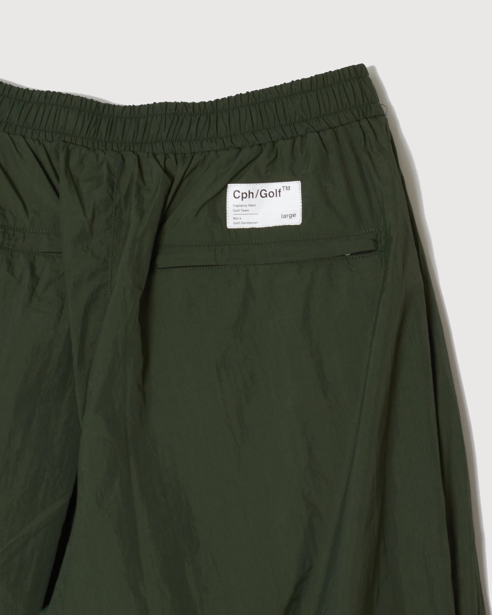 SIDE ZIPPER NYLON PANTS - GREEN - – Cph/Golf™︎