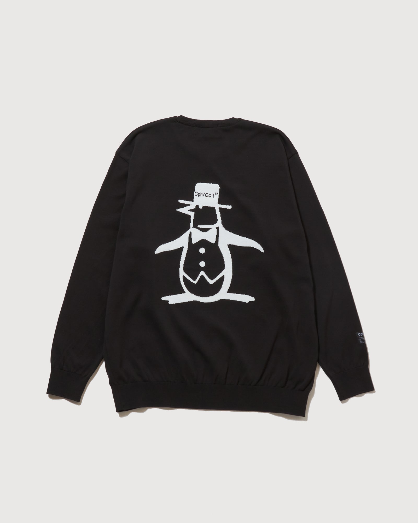 Munsingwear × Cph/Golf™️ #WASHABLE CREW KNIT - BLACK - – Cph/Golf™︎