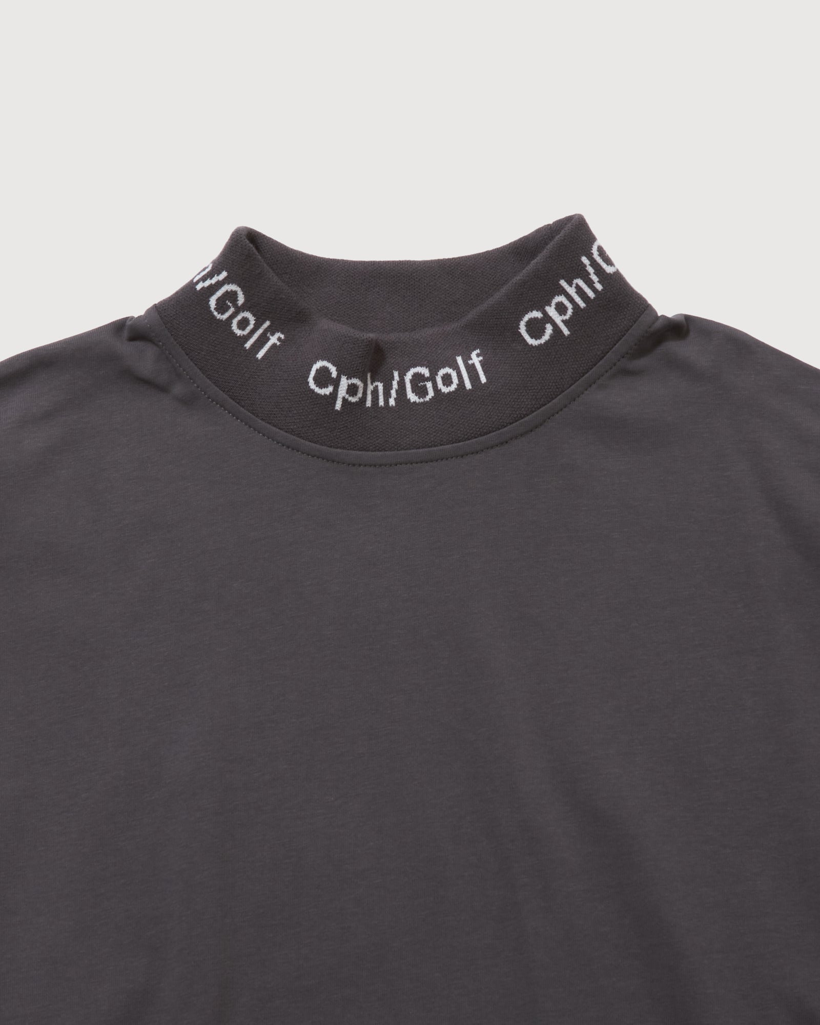 JACQUARD MOCK NECK LS TEE - GRAY - – Cph/Golf™︎