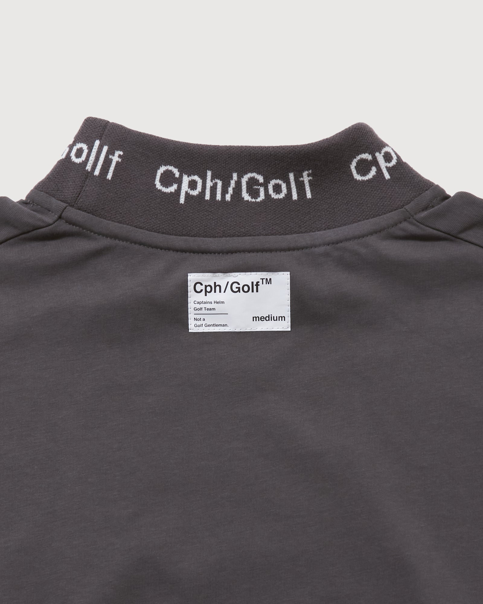 JACQUARD MOCK NECK LS TEE - GRAY - – Cph/Golf™︎