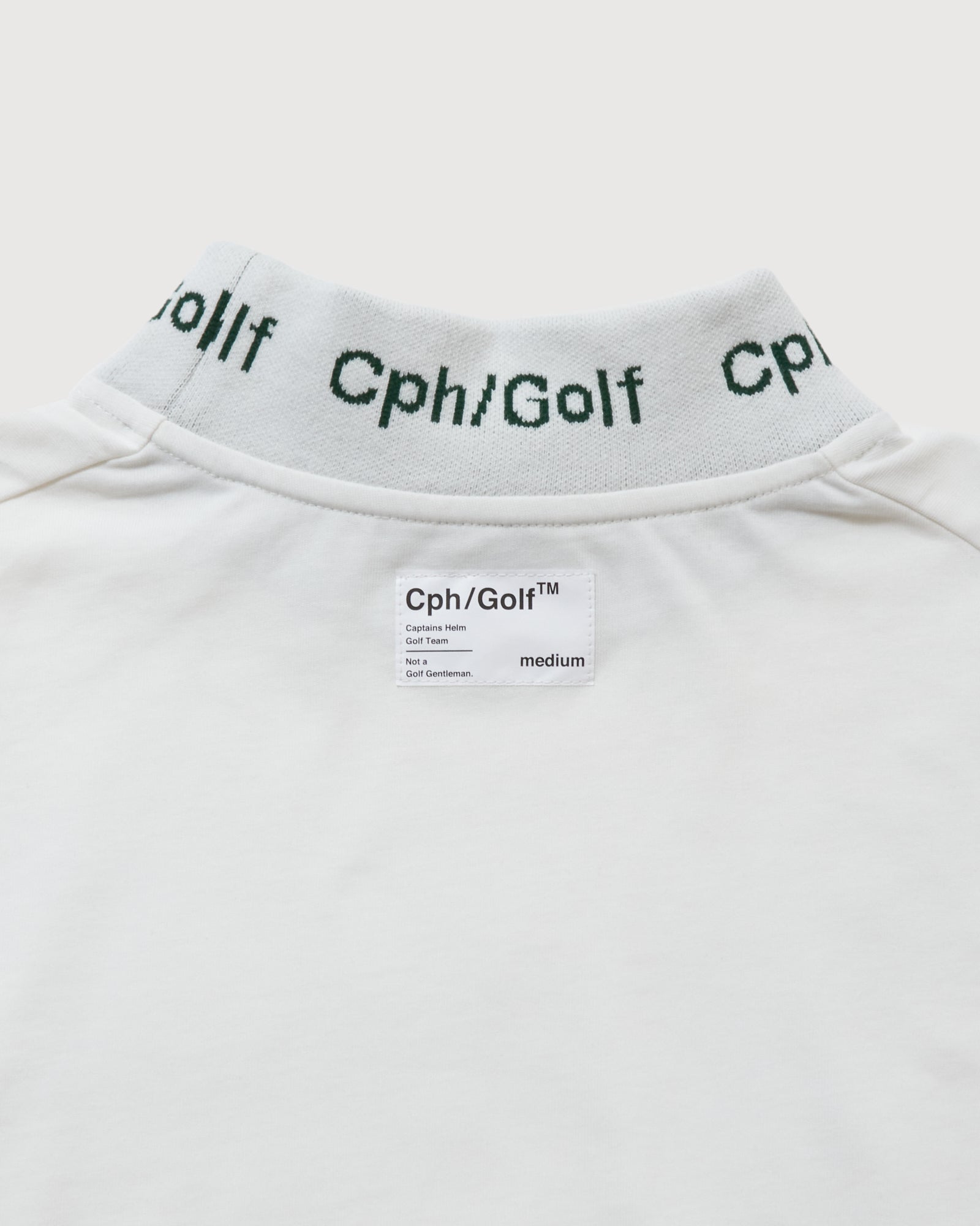 CPH/GOLF JACQUARD MOCK NECK LS TEE サイズXL JACQUARD MOCK NECK LS TEE - WHITE - – Cph/Golf™︎