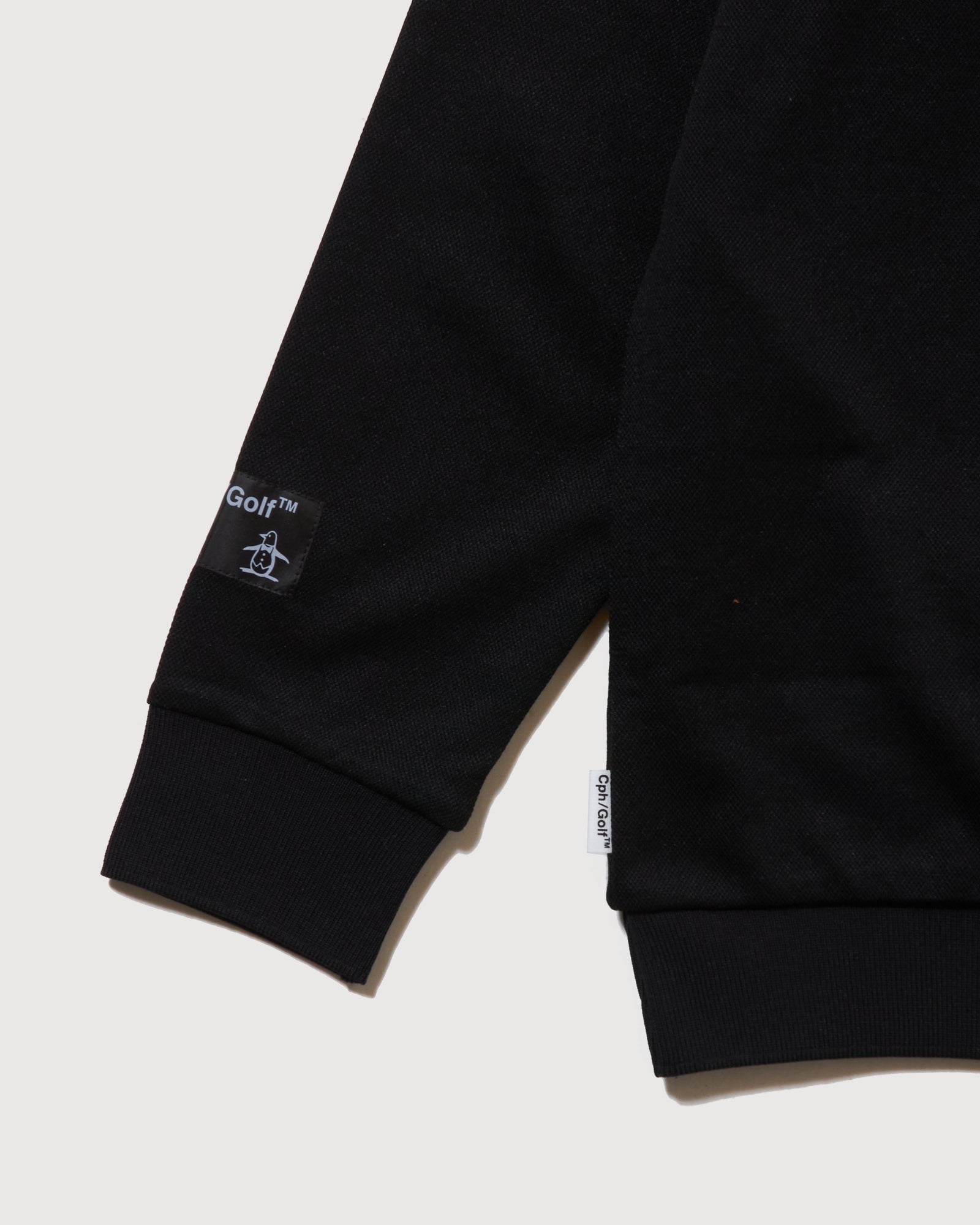 Munsingwear × Cph/Golf™️ #DRY TECH L/S POLO - BLACK - – Cph/Golf™︎