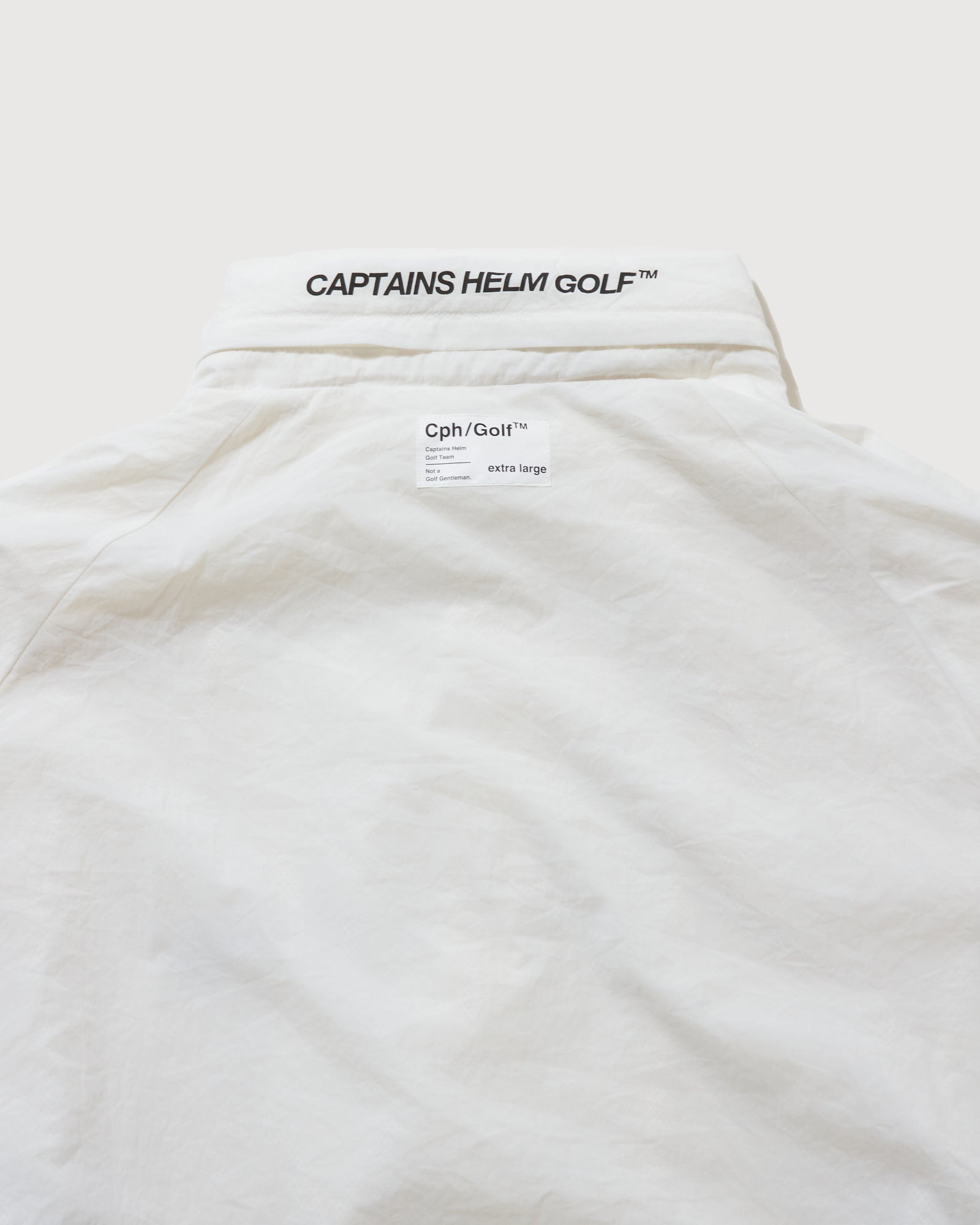 NAGG HOOD IN NYLON JACKET - WHITE - – Cph/Golf™︎