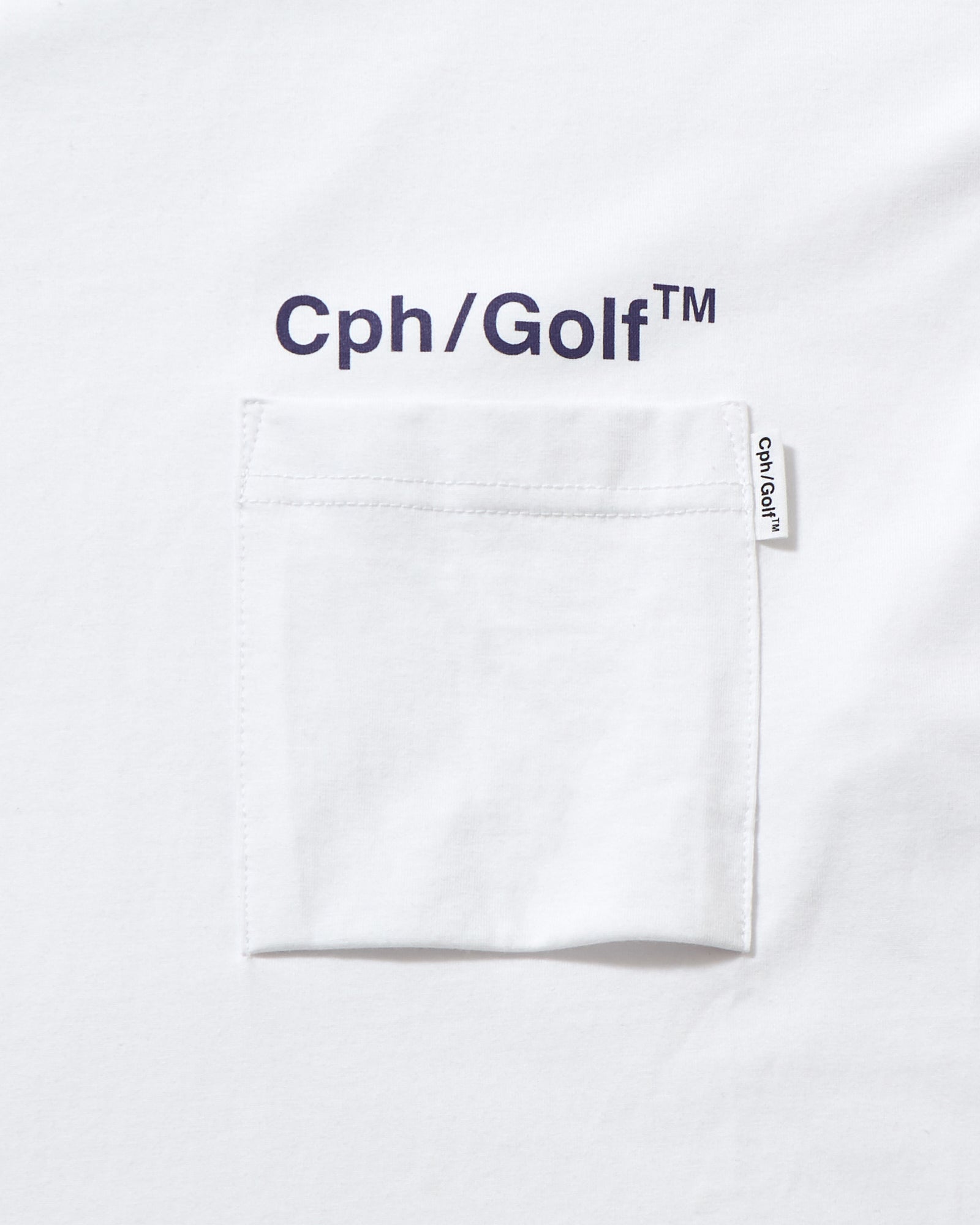 SHELTECH® × Cph/Golf™️ #TRP FIRE MOCK NECK L/S TEE - WHITE