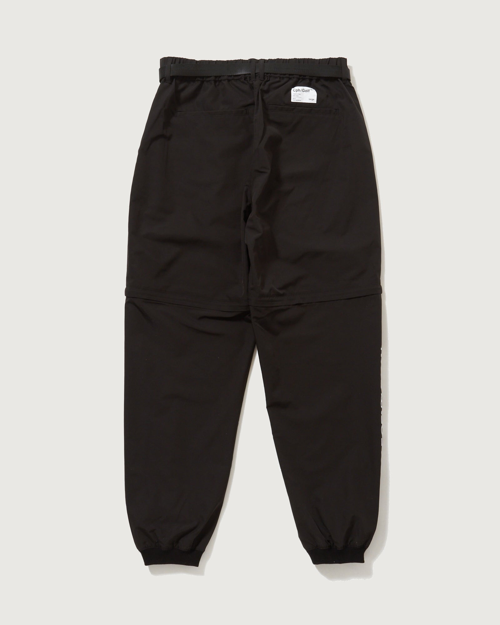 DETACHABLE TACTICAL NYLON PANTS - BLACK - – Captains Helm Golf