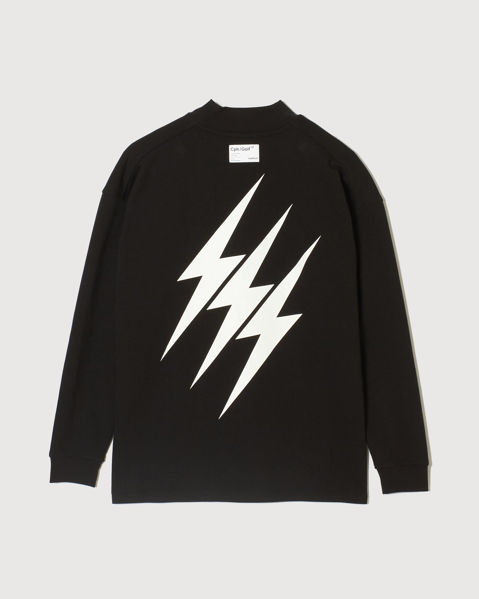 メンズウェア #THUNDER STRIPES MOCK NECK TEE BLACK THUNDER STRIPES L/S MOCKNECK TEE - BLACK - – Cph/Golf™︎